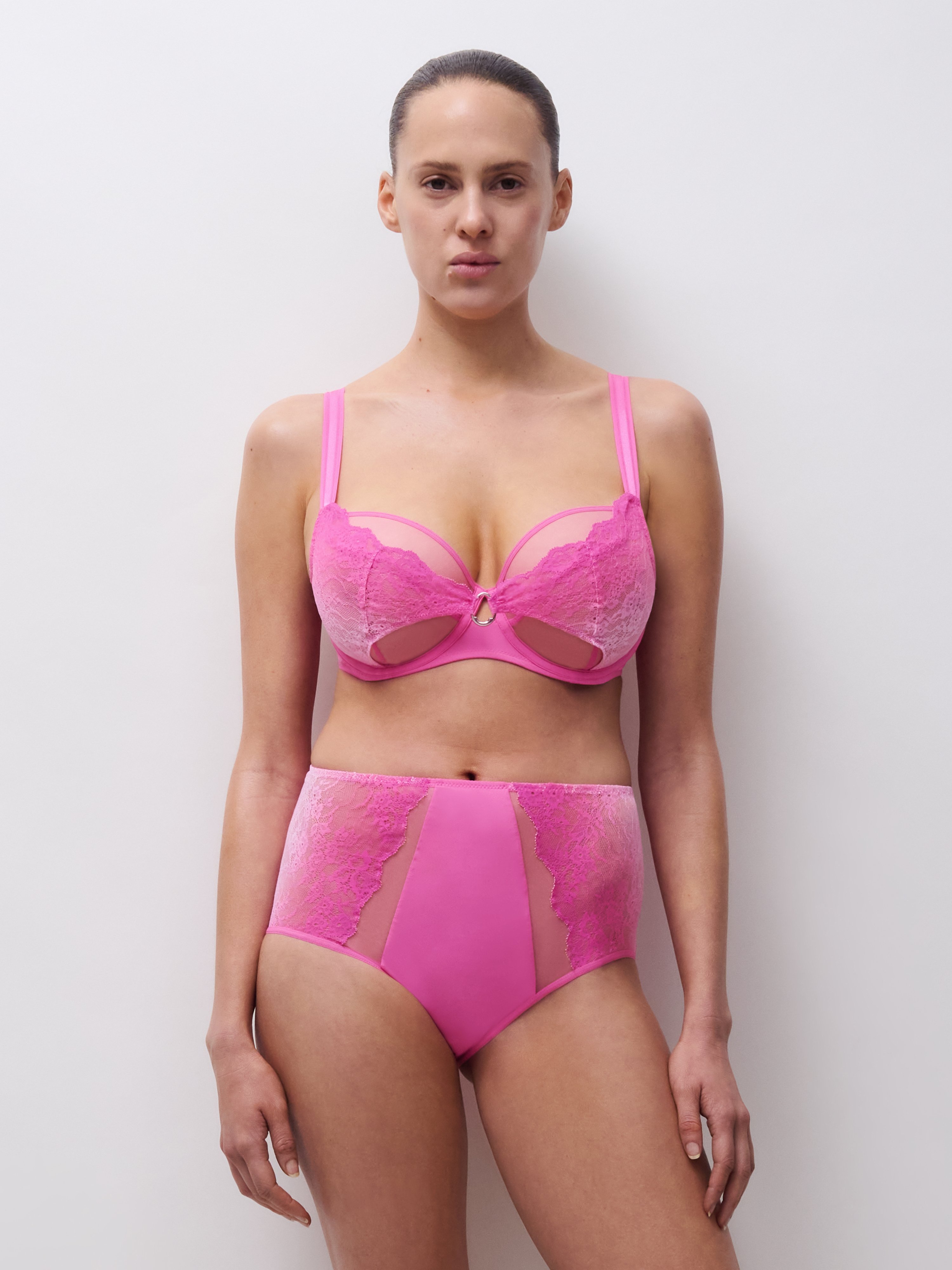 High-waisted lace panties CHANTELLE PULP Multicolored