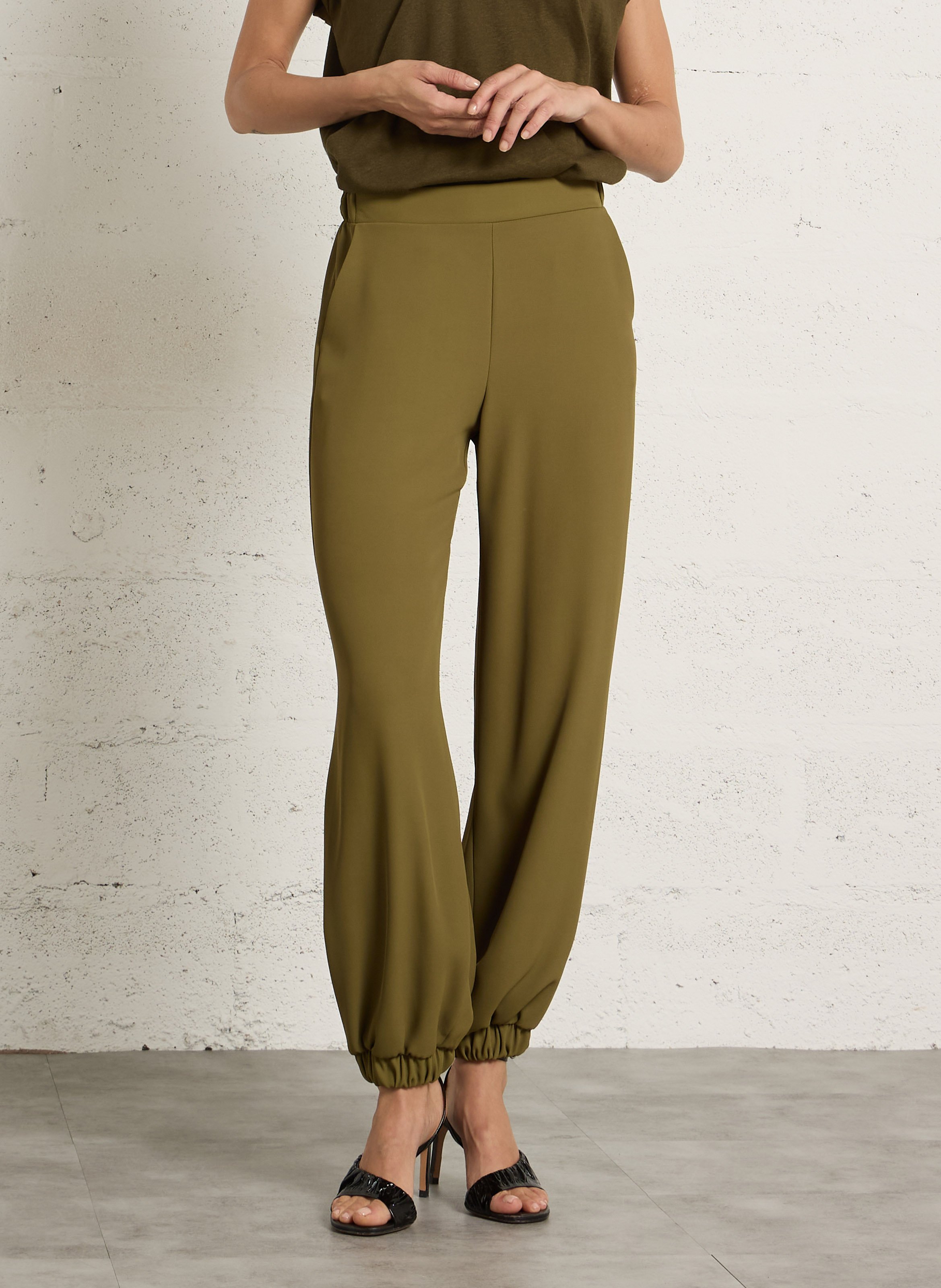 Pantalon large fluide IMPERIAL Vert