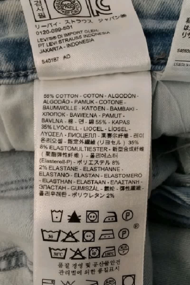 Jean slim LEVI'S - Seconde main Bleu