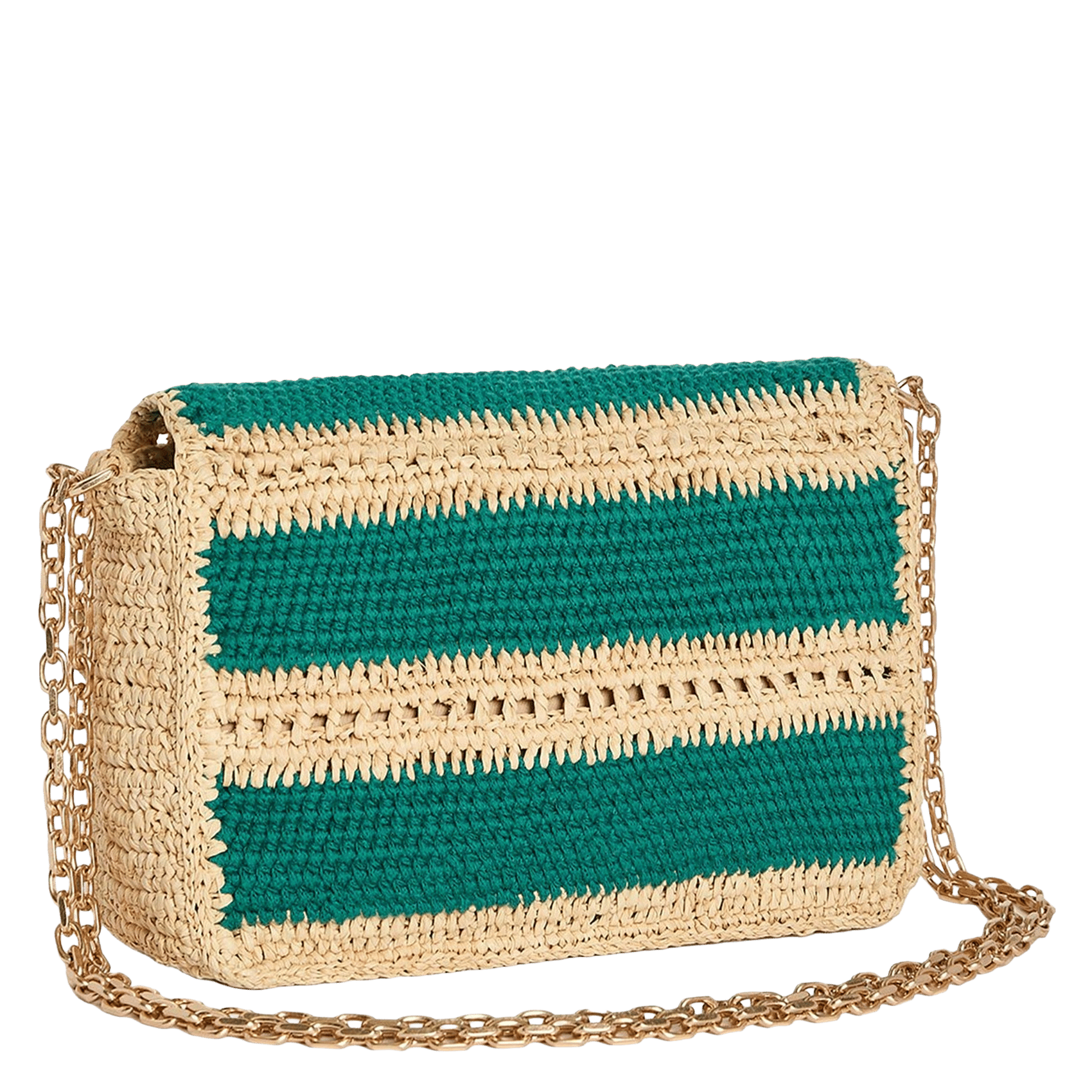 Pochette en raphia VANESSA BRUNO Vert