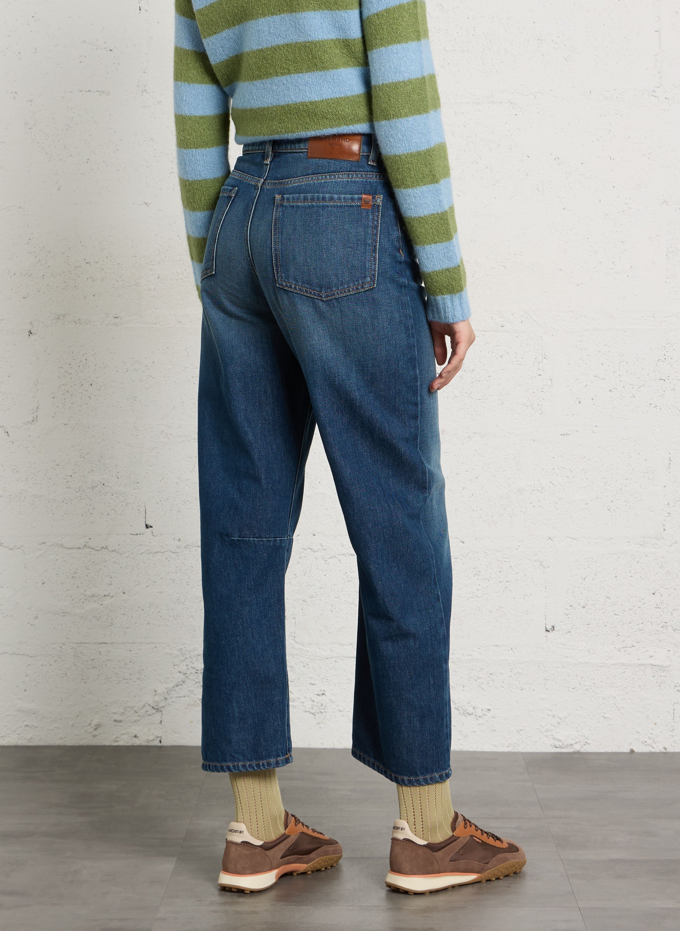 Straight Cut Jeans aus Baumwolle MAX MARA WEEK END Blau