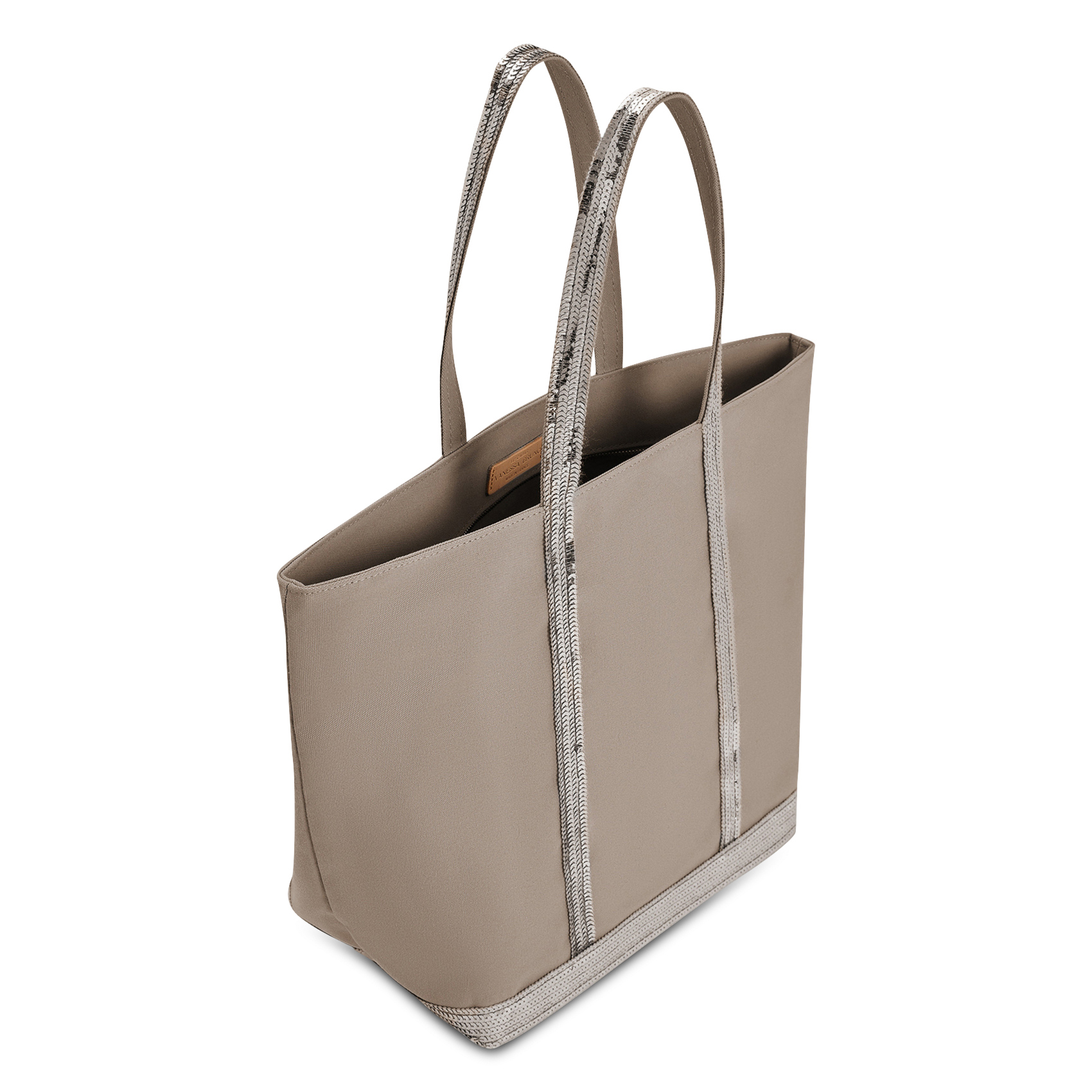 Shopper aus Baumwoll-Canvas mit Pailletten VANESSA BRUNO Grau