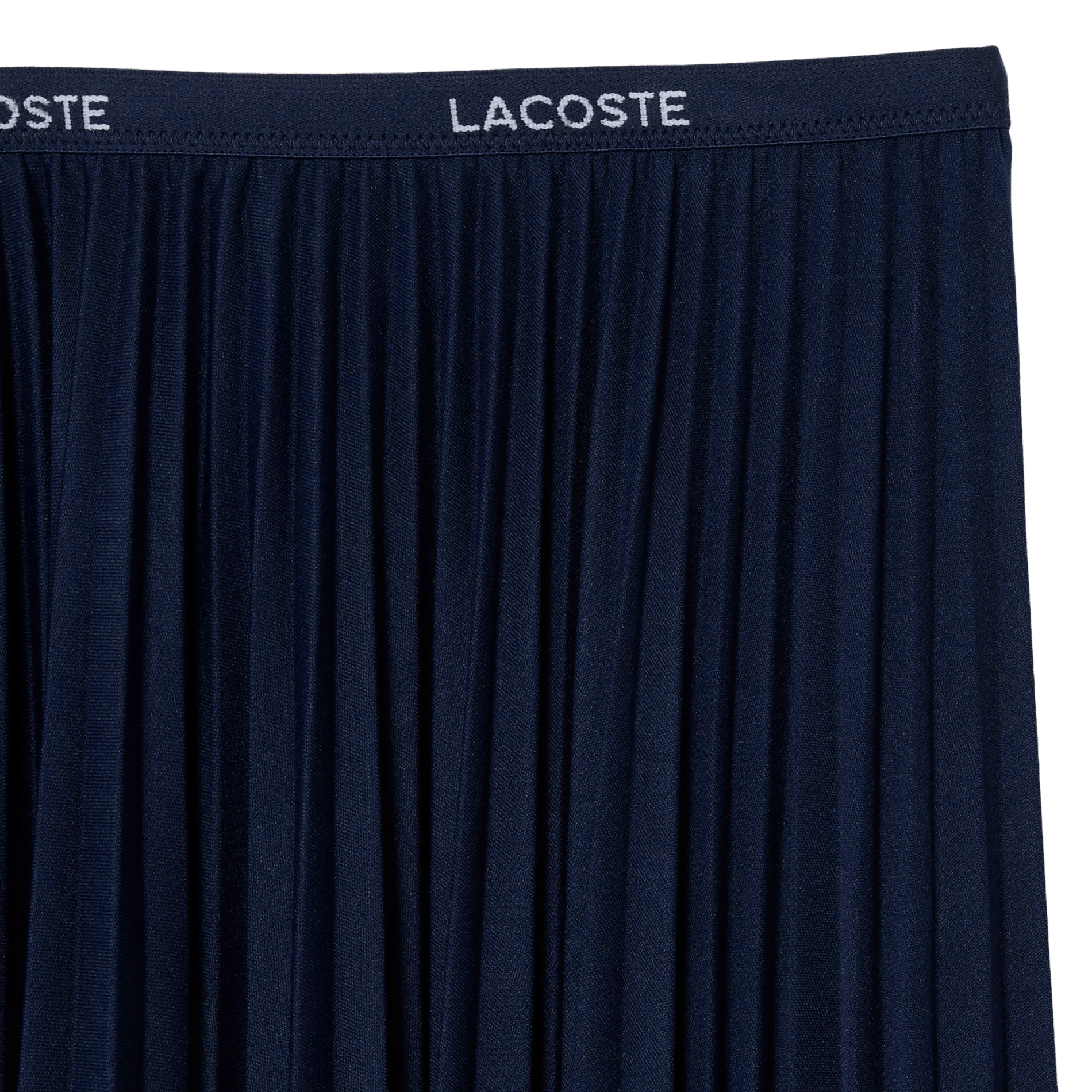 Pleated midi skirt LACOSTE Blue