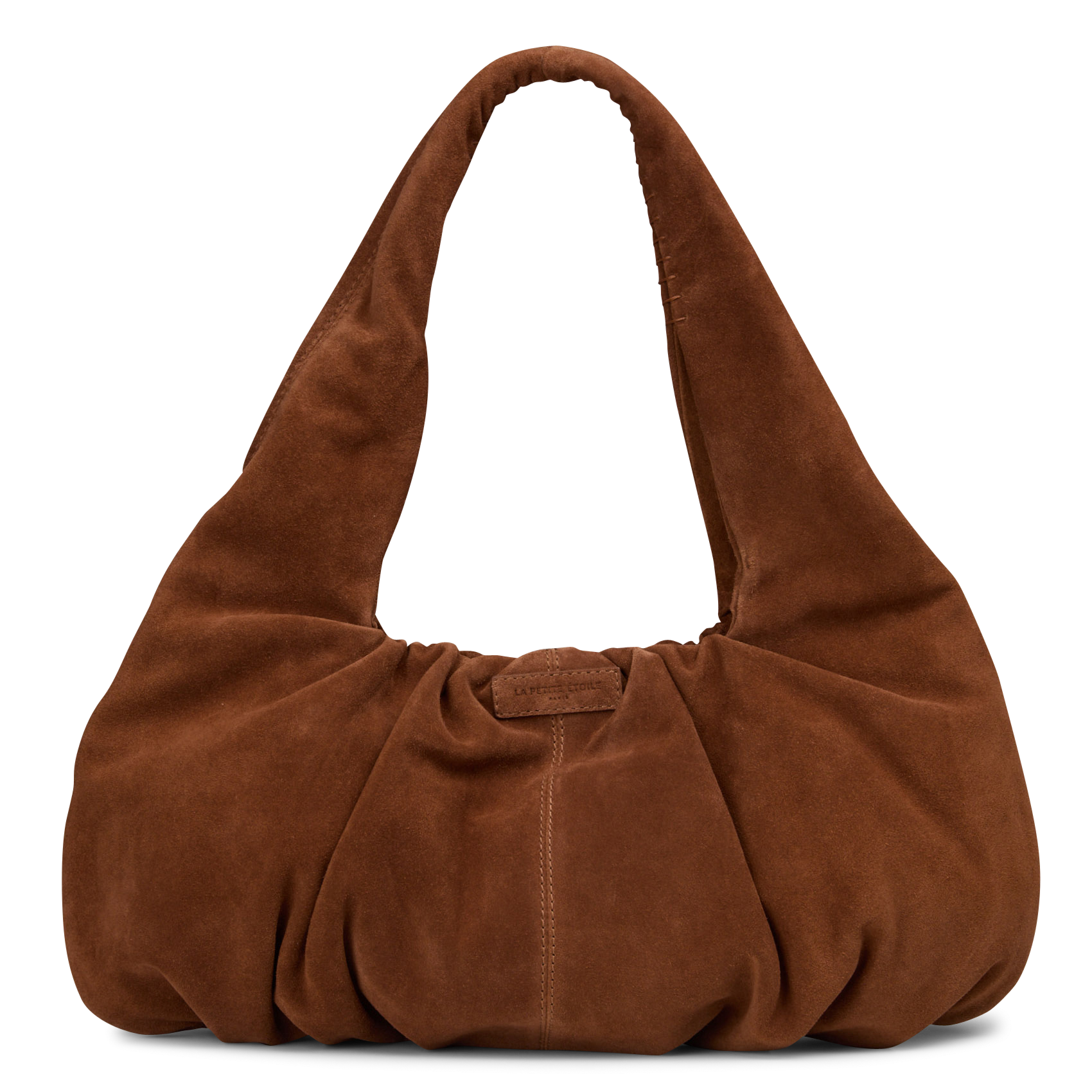 Sac hobo en cuir suède LA PETITE ETOILE Marron