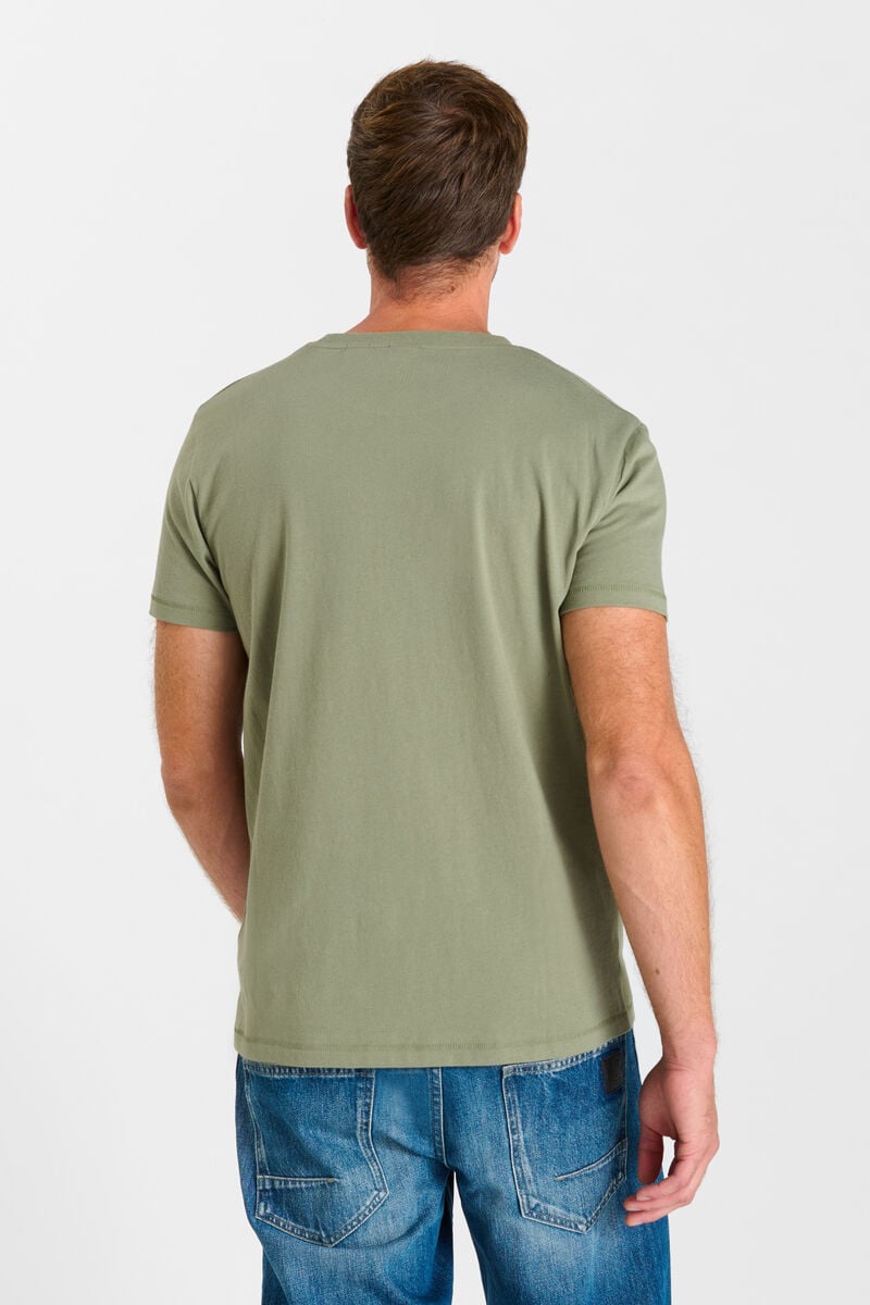 Round-neck T-shirt LE TEMPS DES CERISES Khaki