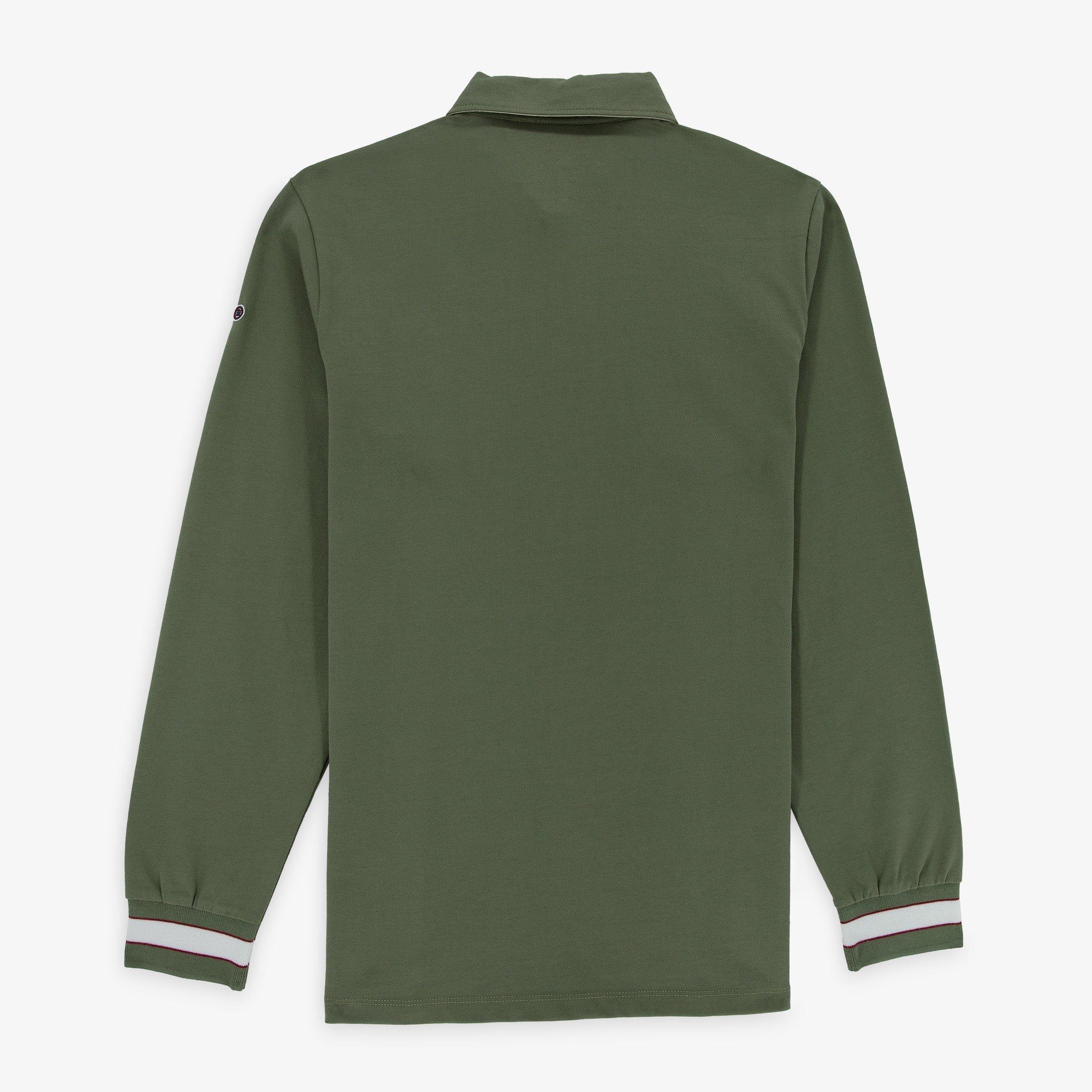 Long-sleeved cotton rugby shirt SERGE BLANCO Green