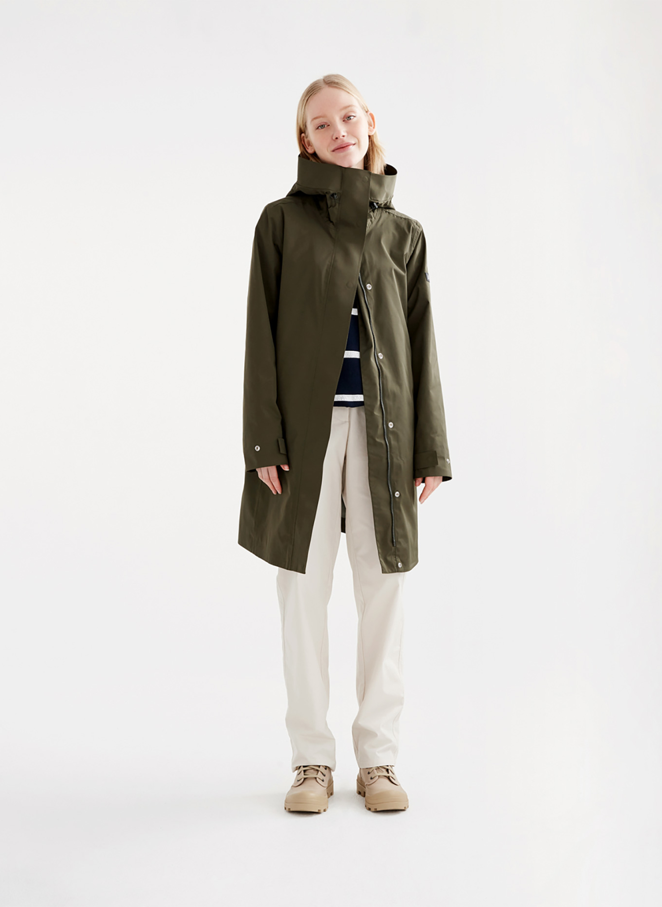 Waterproof high-neck parka AIGLE Green