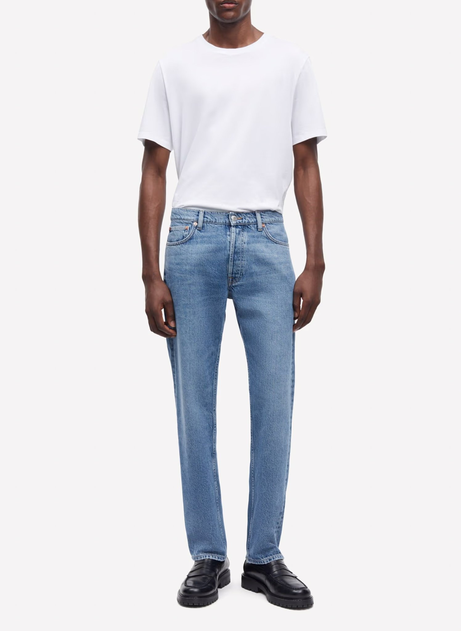 Straight organic cotton jeans Blue