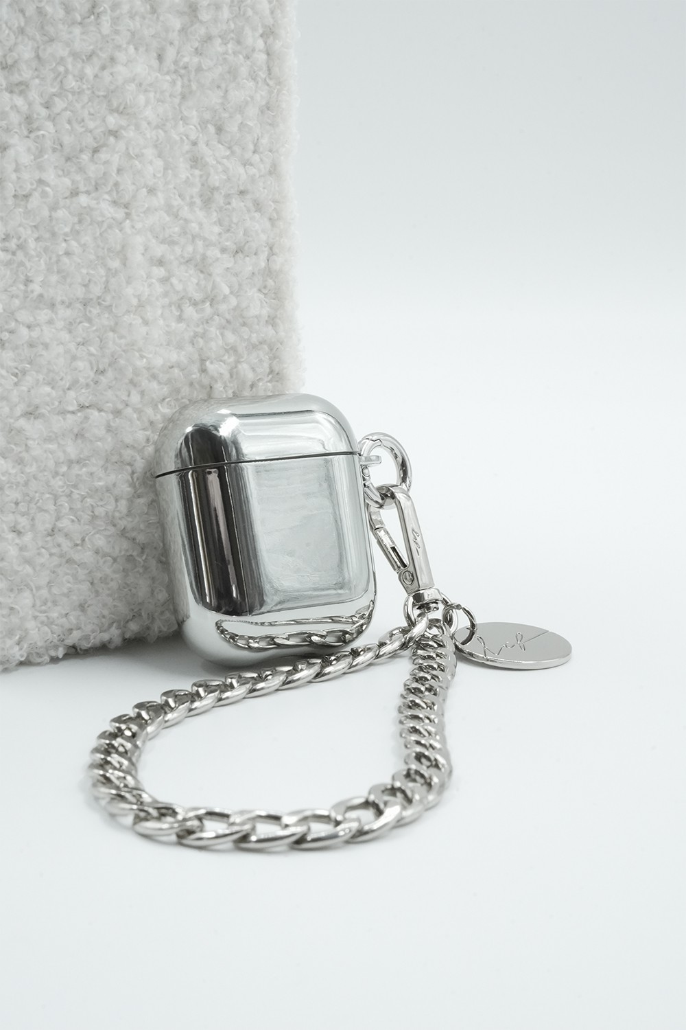 Holographic protective case for Airpods LA COQUE FRANCAISE Silver