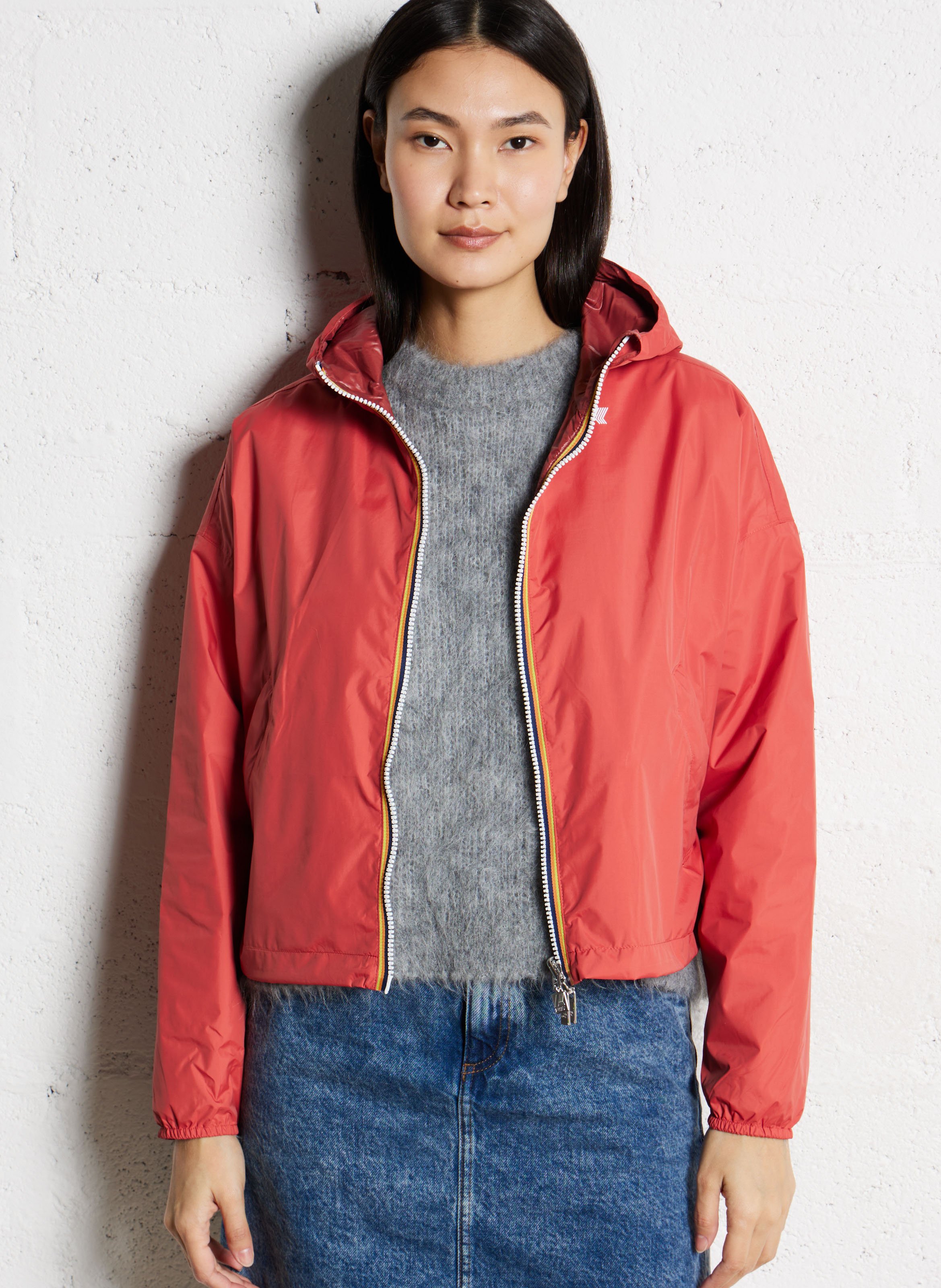 ジャケット K-WAY Woman Jacket Red K21228W Q13 K-Way Women: New Collection Online | Place des Tendances