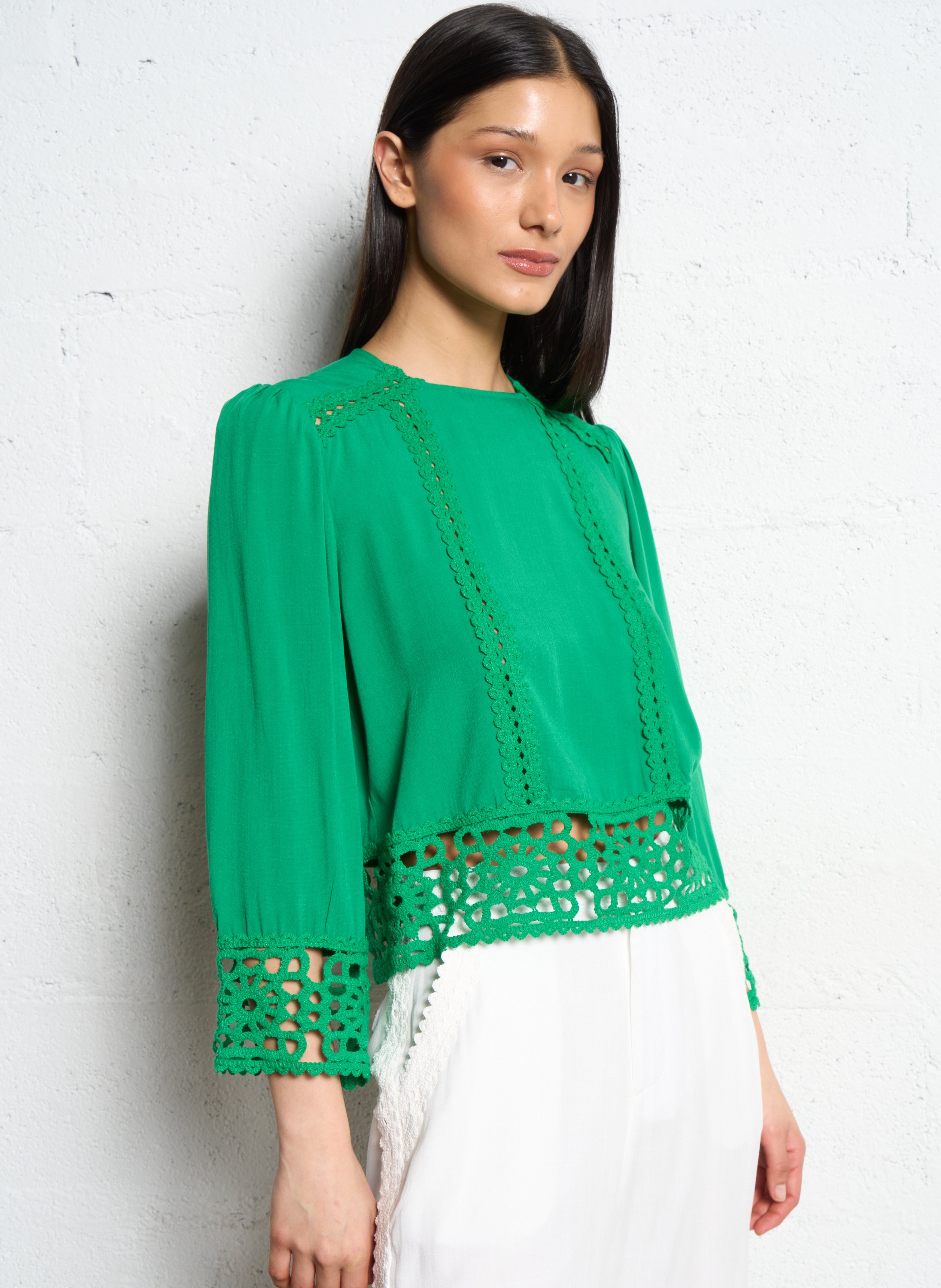 Blouse with round collar LA PETITE ETOILE