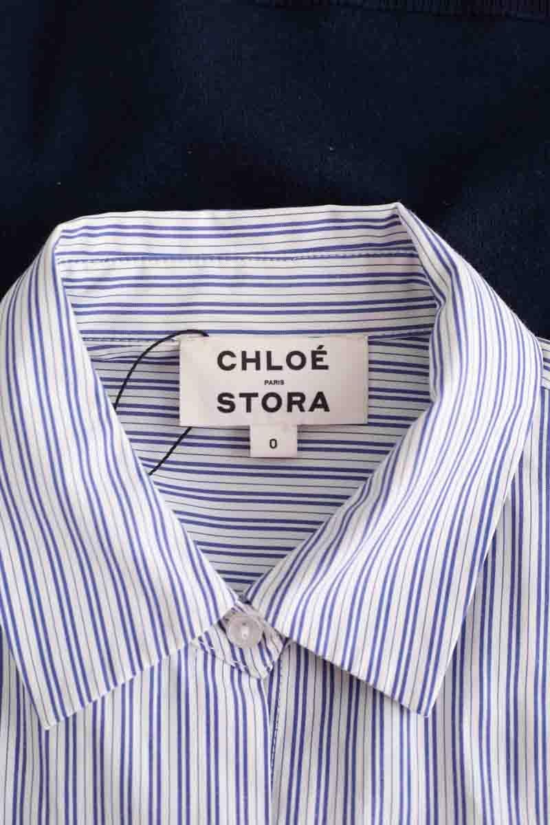 Cotton shirt CHLOE STORA - SECONDE MAIN Blue