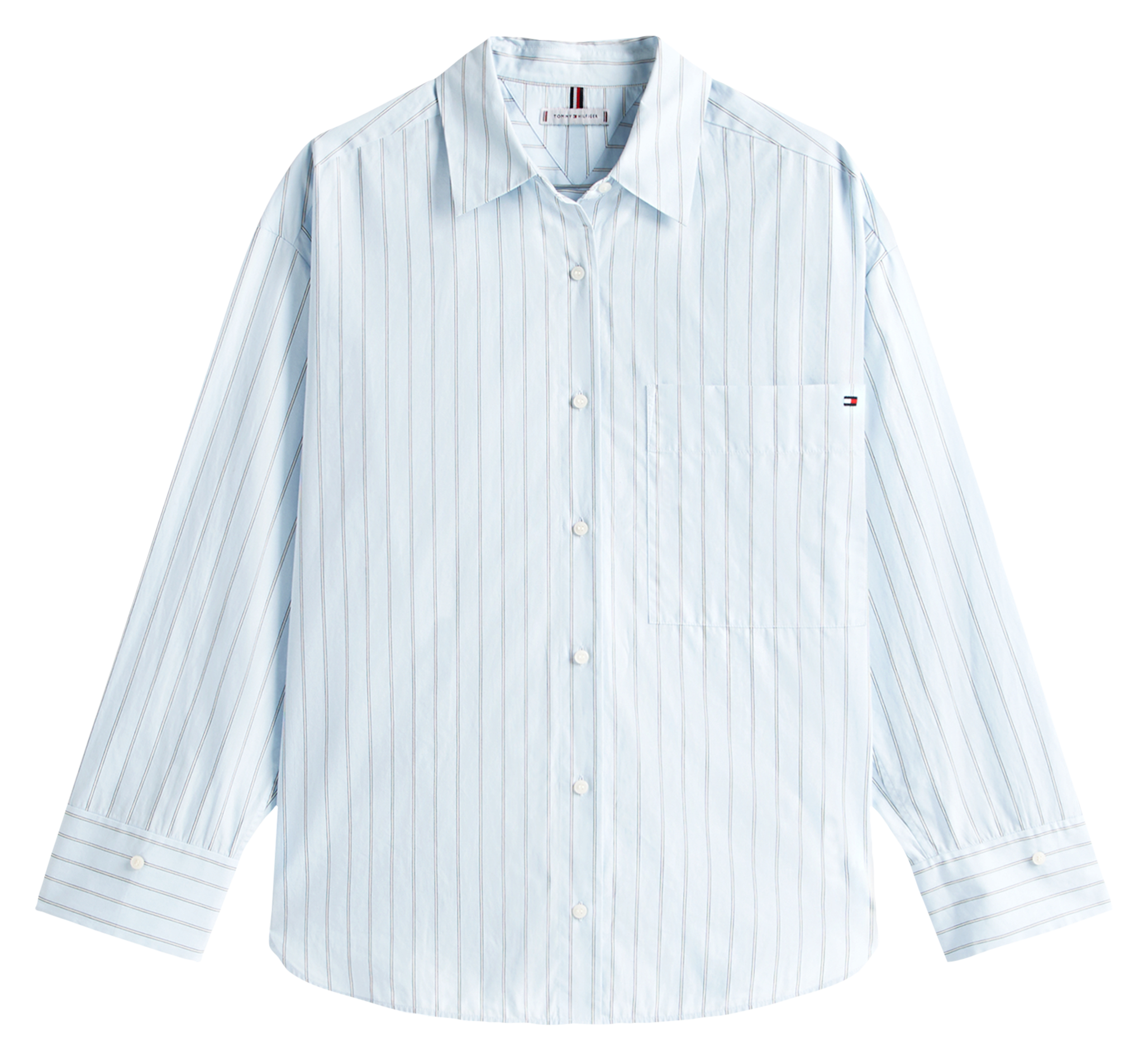 Chemise oversize en coton bio TOMMY HILFIGER Bleu