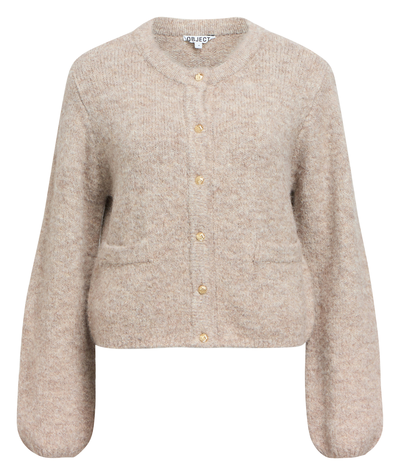 Ronde hals vest OBJECT Bruin