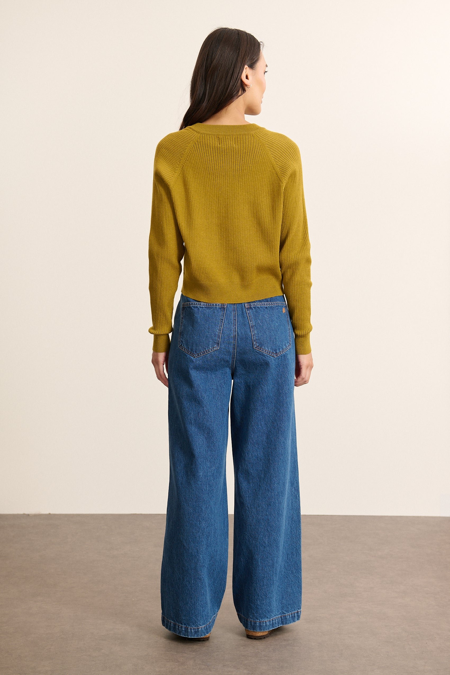 Long-sleeved button-up cardigan GARANCE PARIS Green