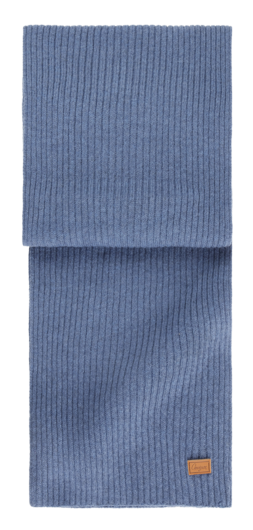 Echarpe unie en laine mélangée CHEVIGNON Bleu