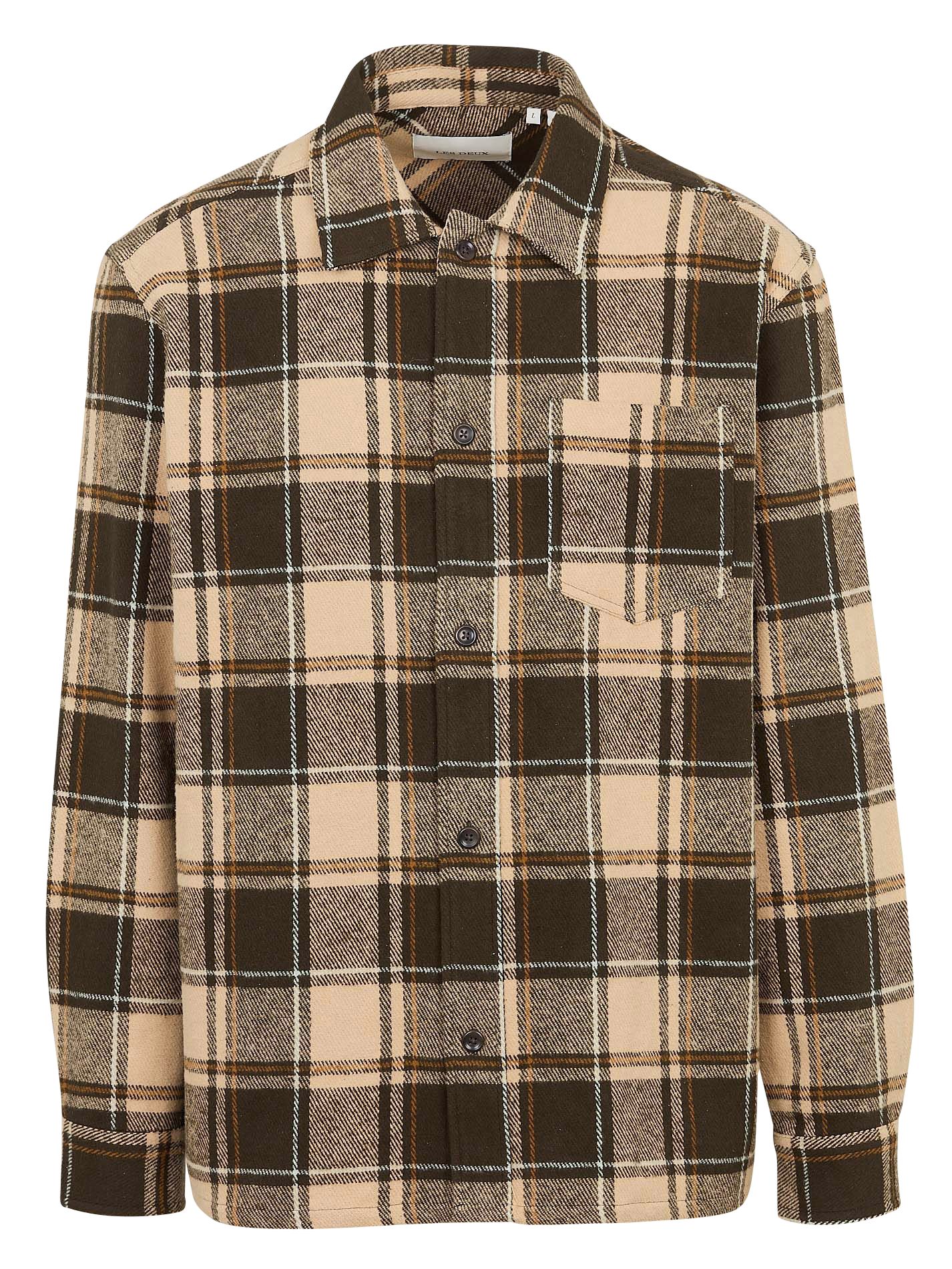 Surchemise droite à carreaux LES DEUX Blanc