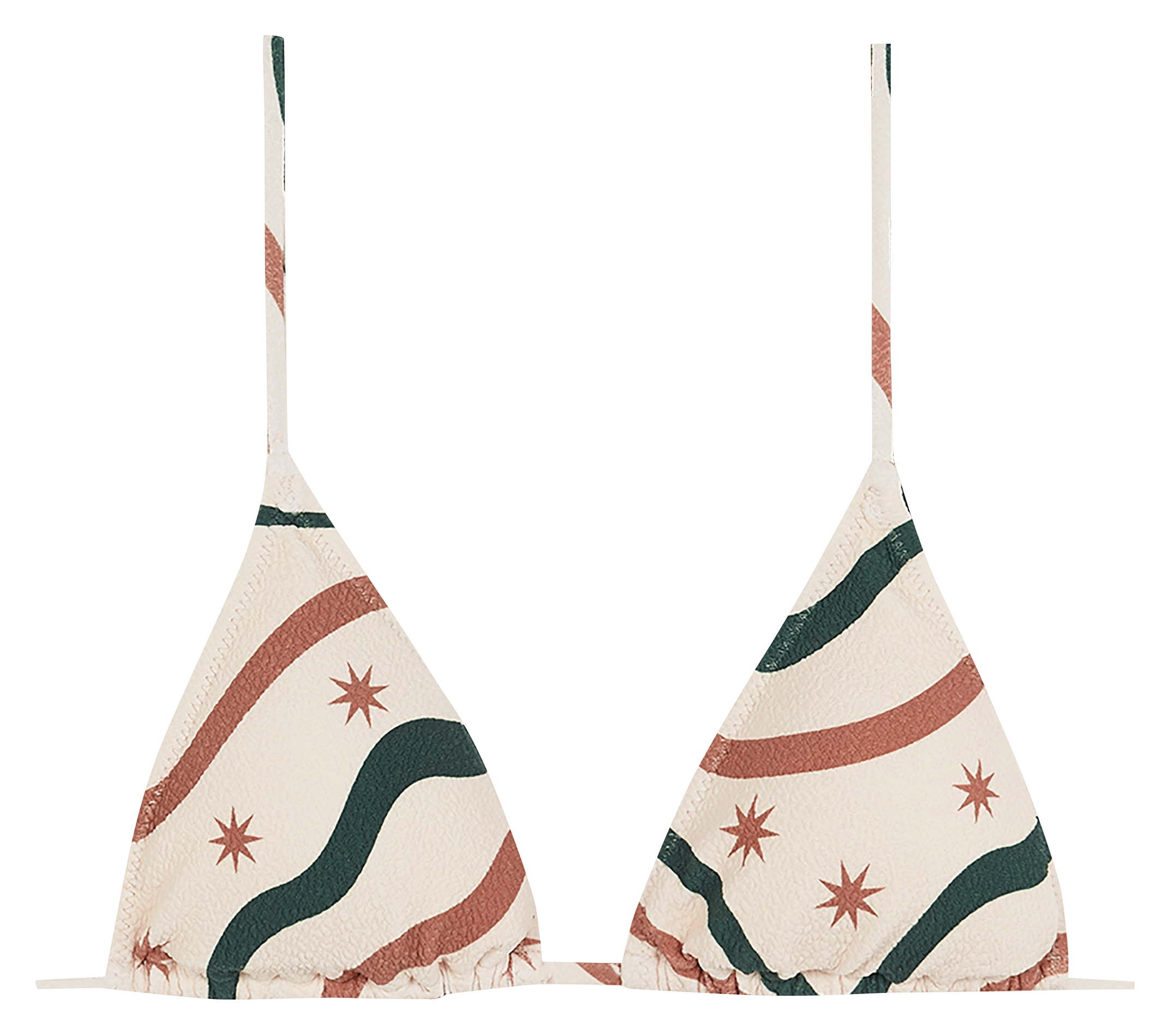 Haut de maillot triangle imprimé ROBIN COLLECTION Multicolore