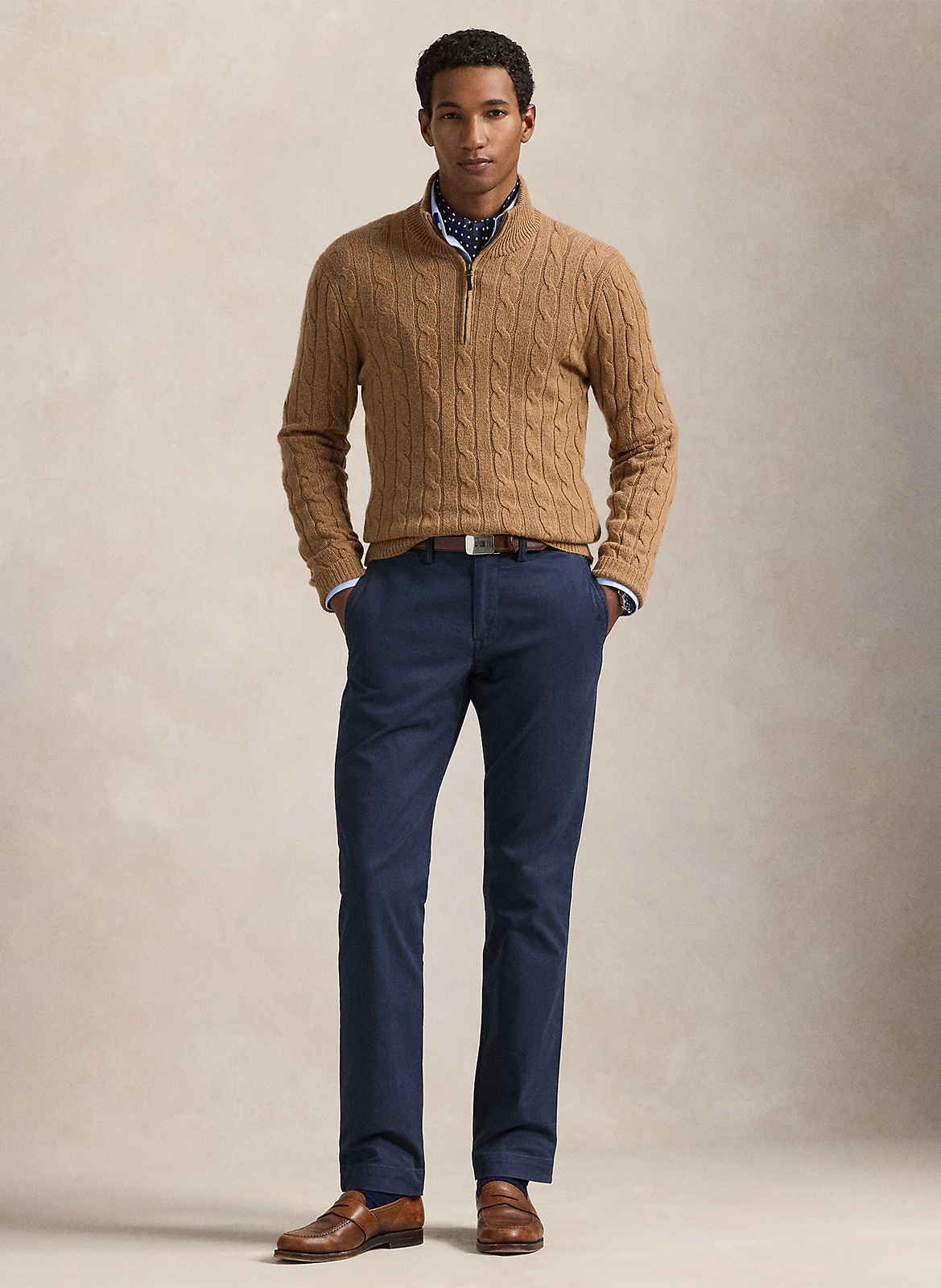 Cotton-blend bucket hat POLO RALPH LAUREN Blue