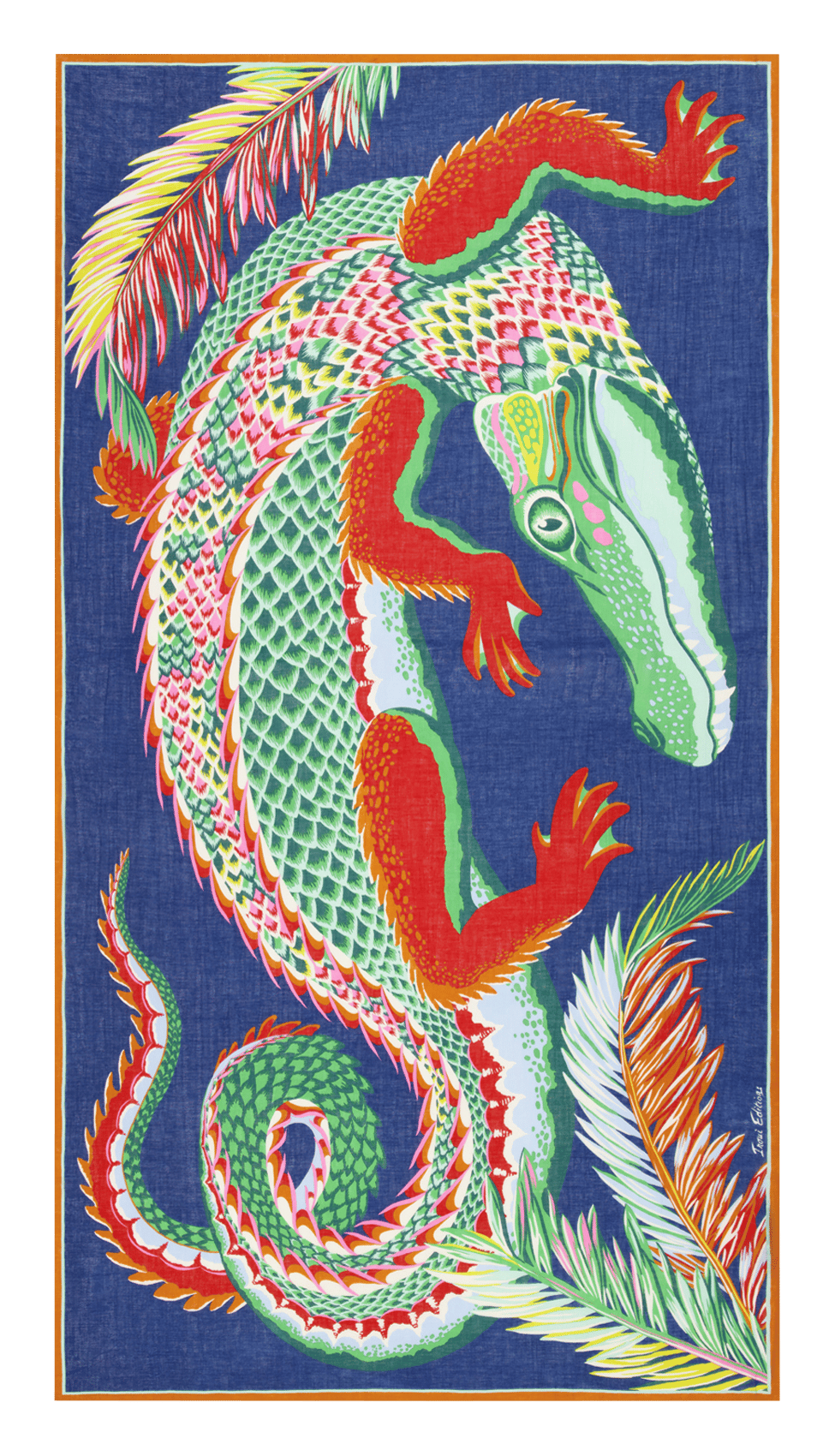 Foulard imprimé en coton INOUI EDITIONS