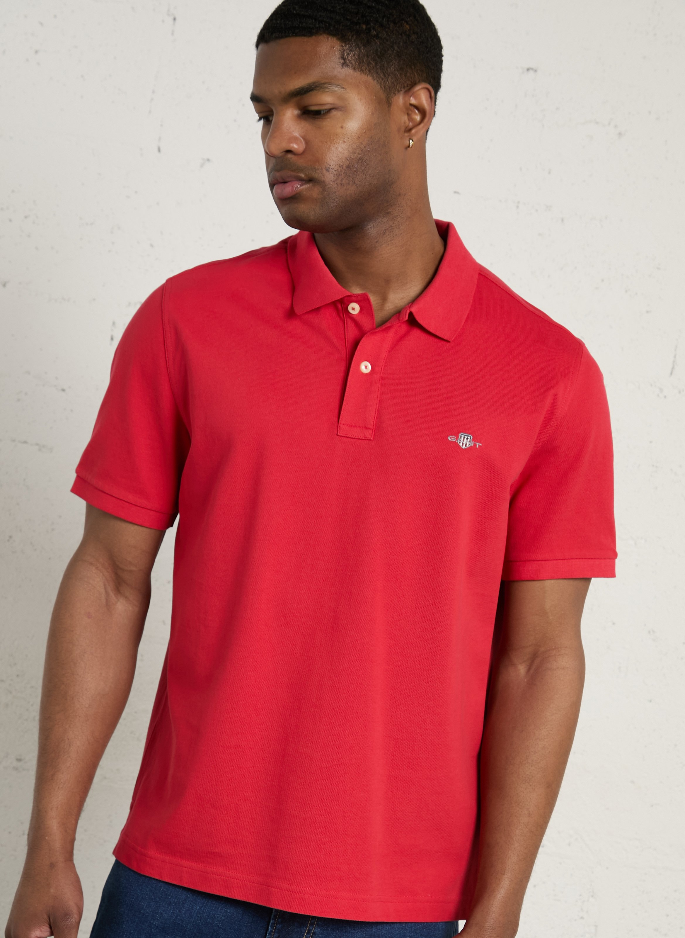Cotton polo shirt GANT Red