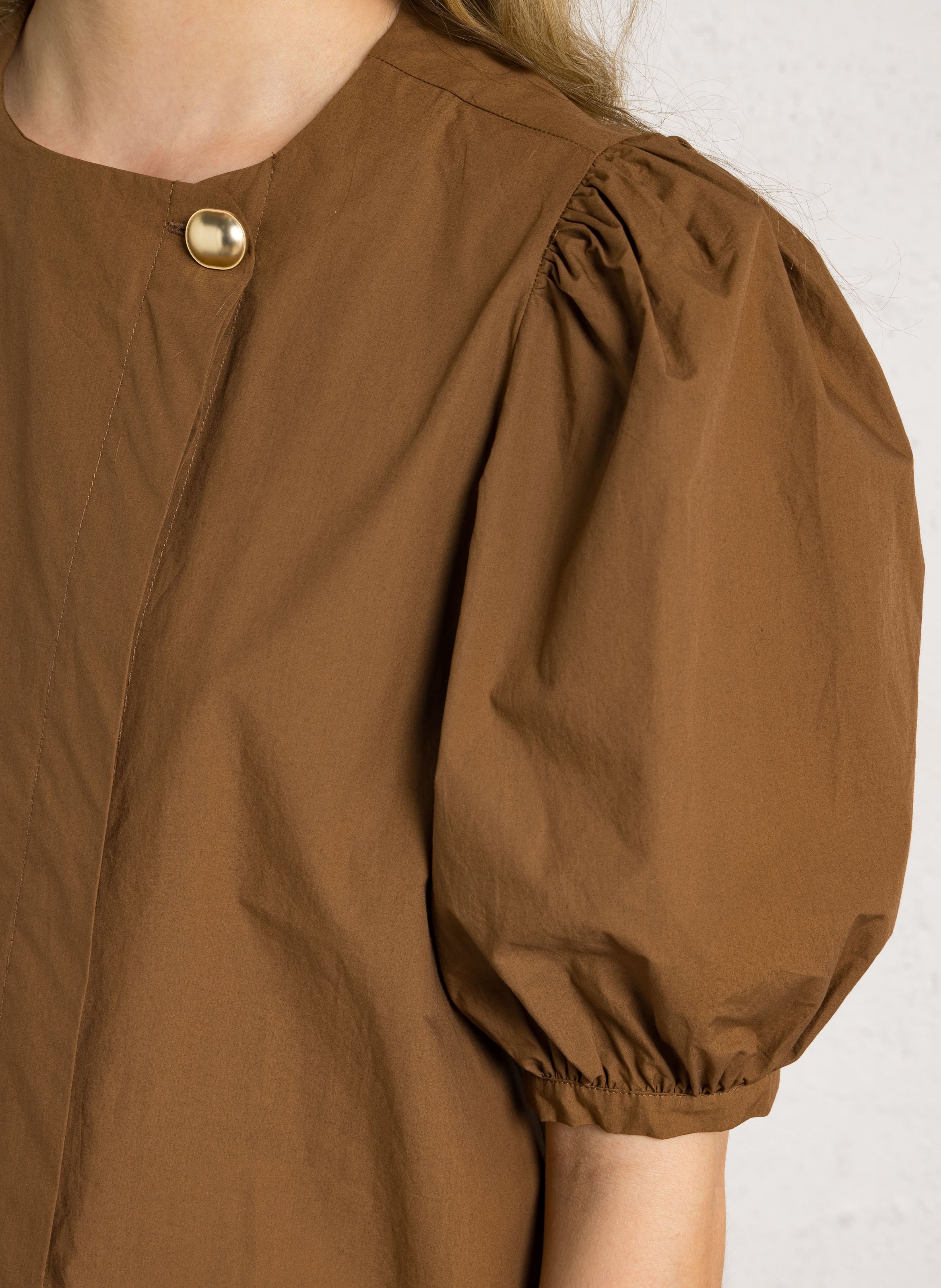 Aimee dotted Swiss top BELLEPIECE Brown