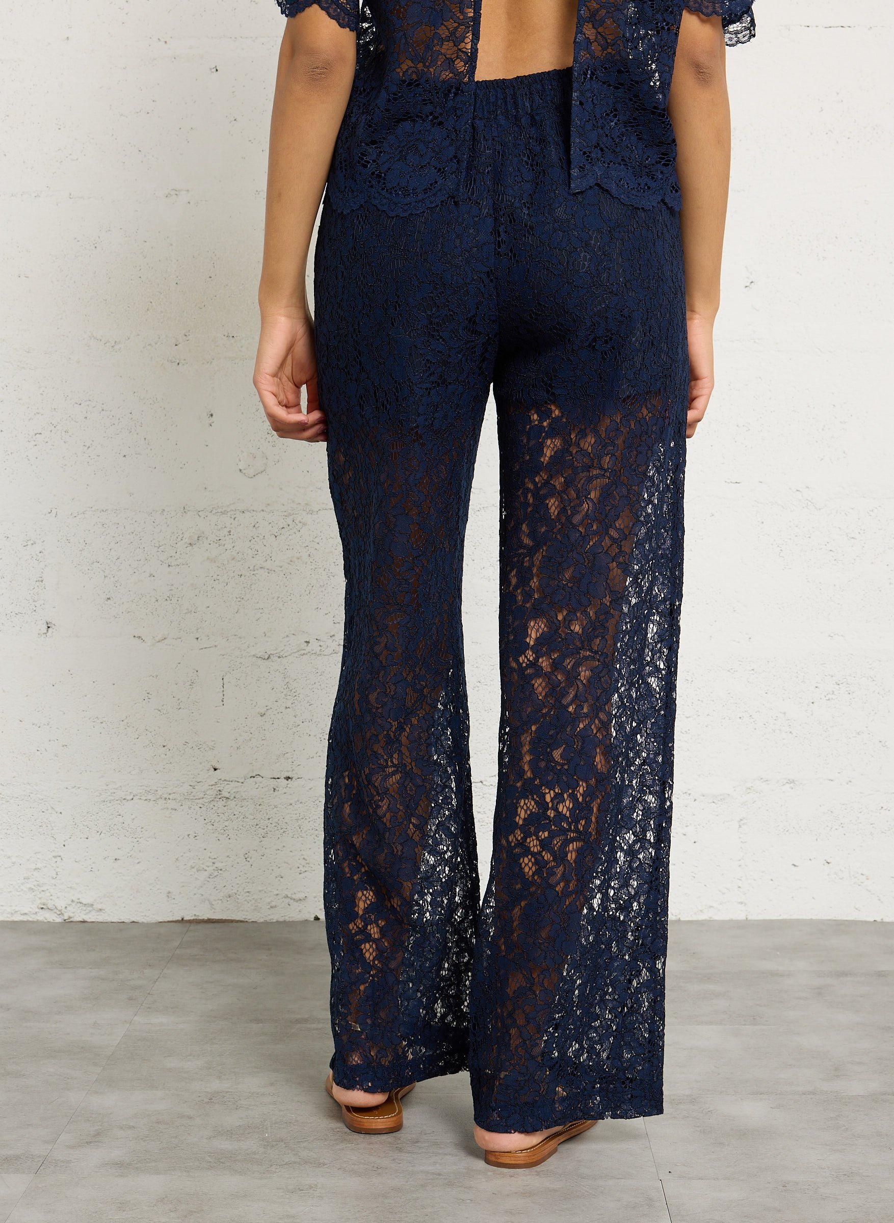 Pantalon en dentelle IMPERIAL Bleu