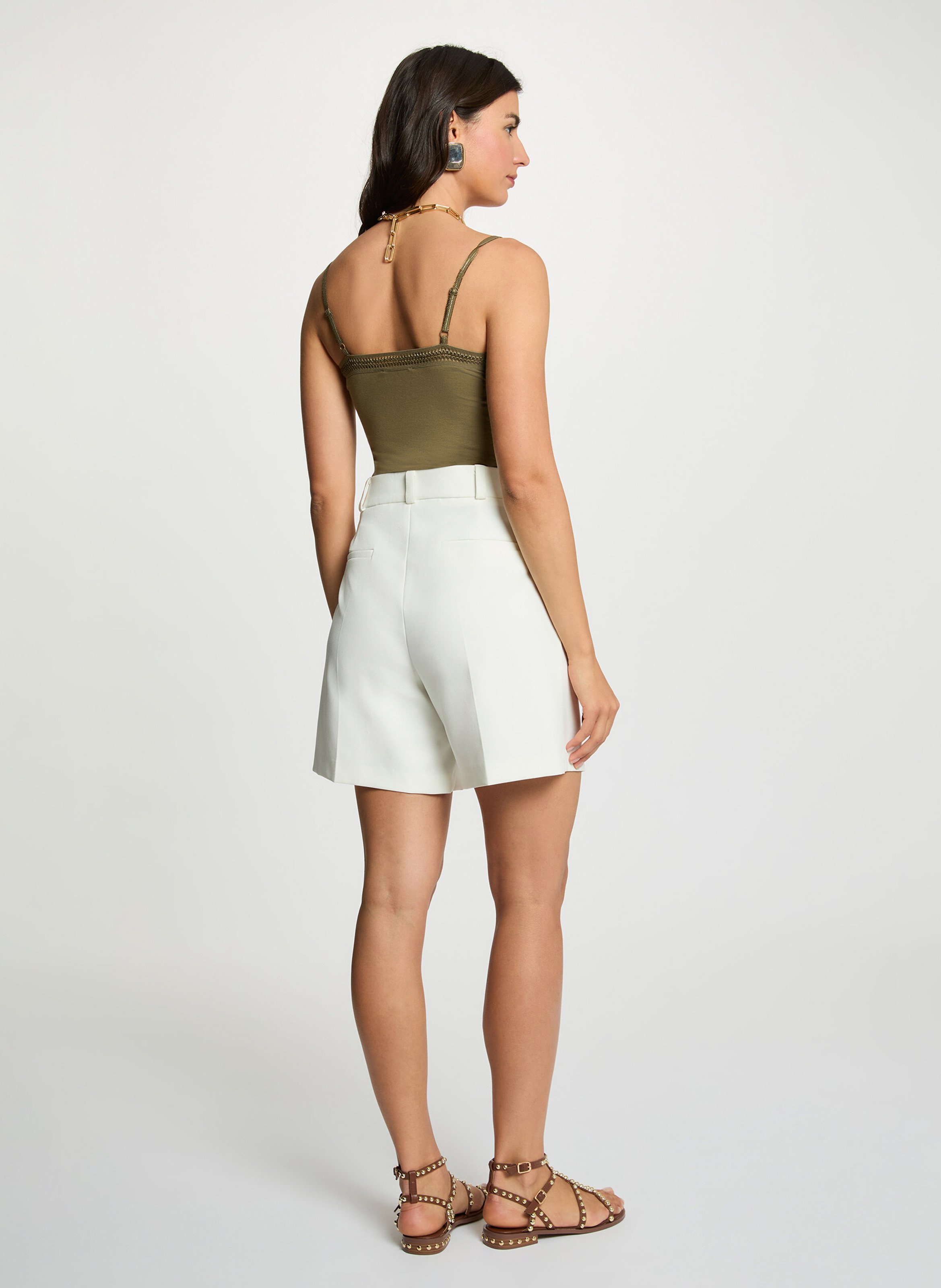 Débardeur col V  MORGAN Vert