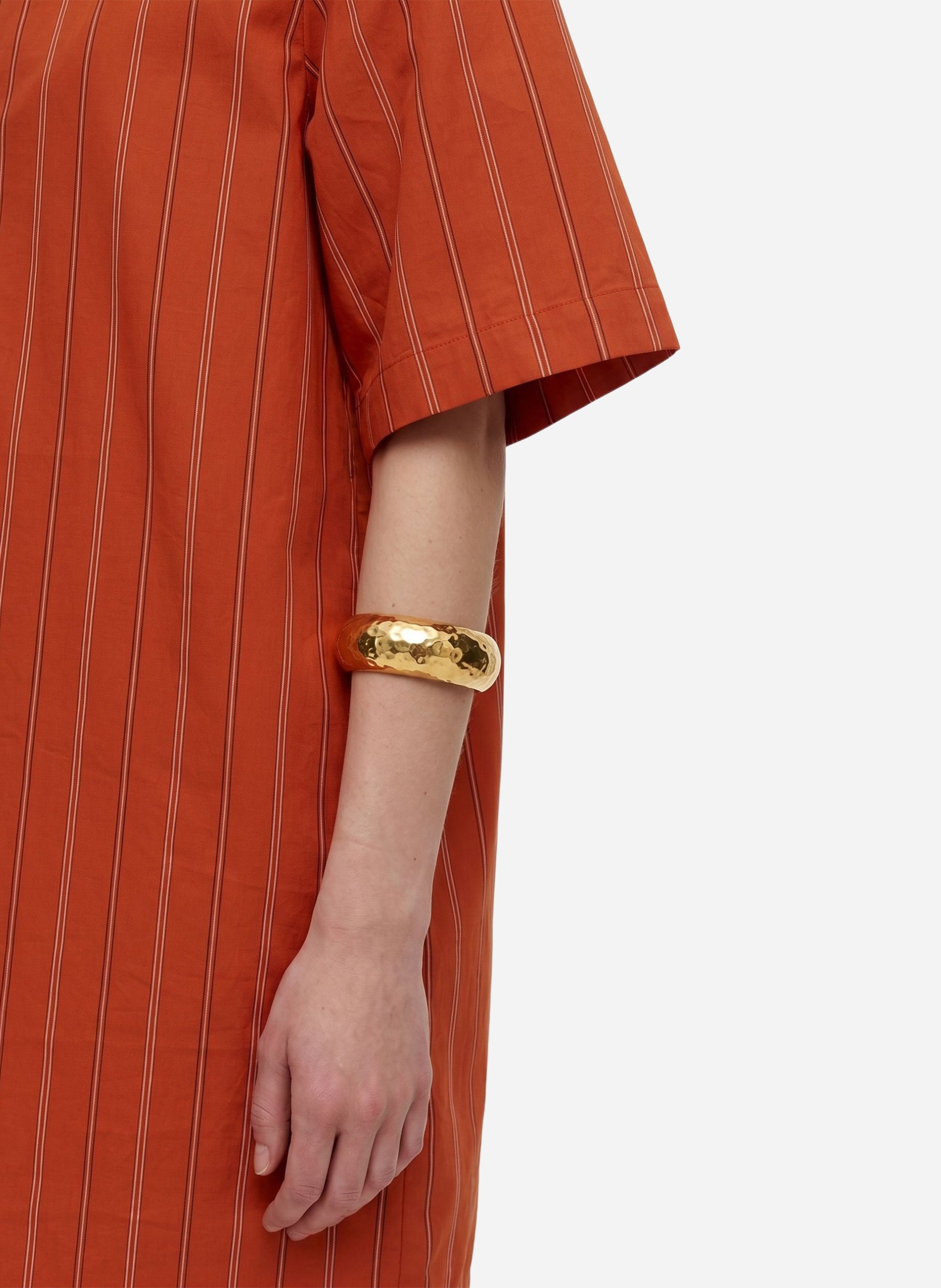 Robe courte droite à rayures VANESSA BRUNO Orange