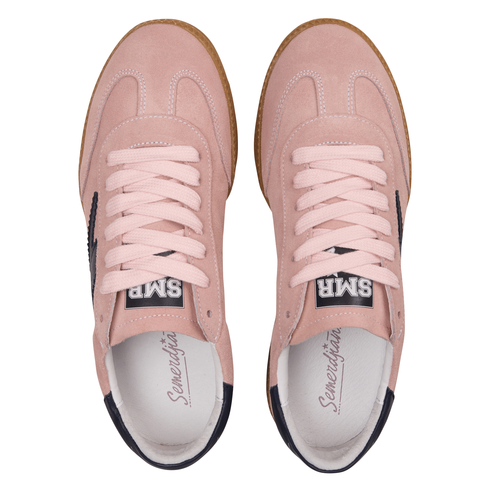 Baskets basses en cuir SEMERDJIAN - SMR Rose