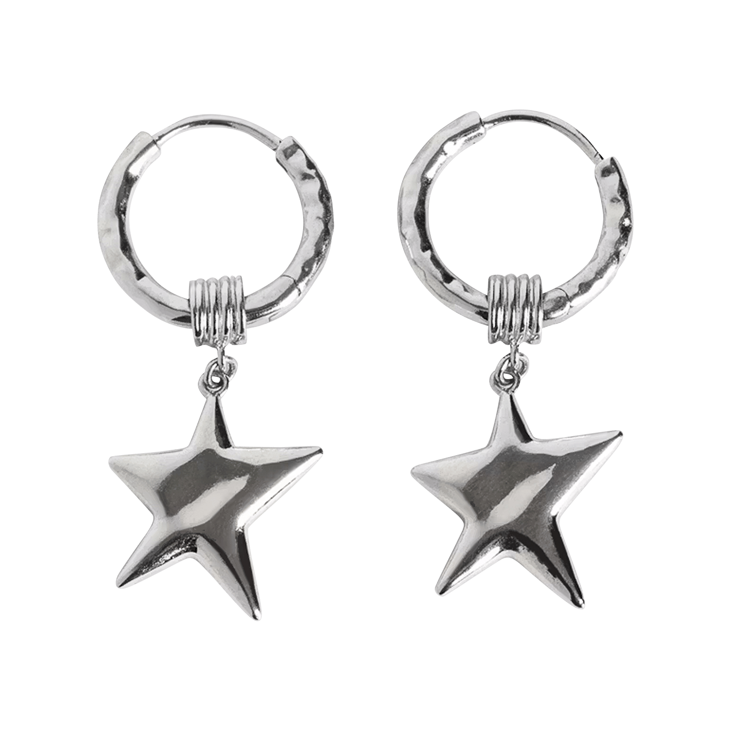 Boucles d'oreilles asymétriques étoiles ZADIG&VOLTAIRE Argent