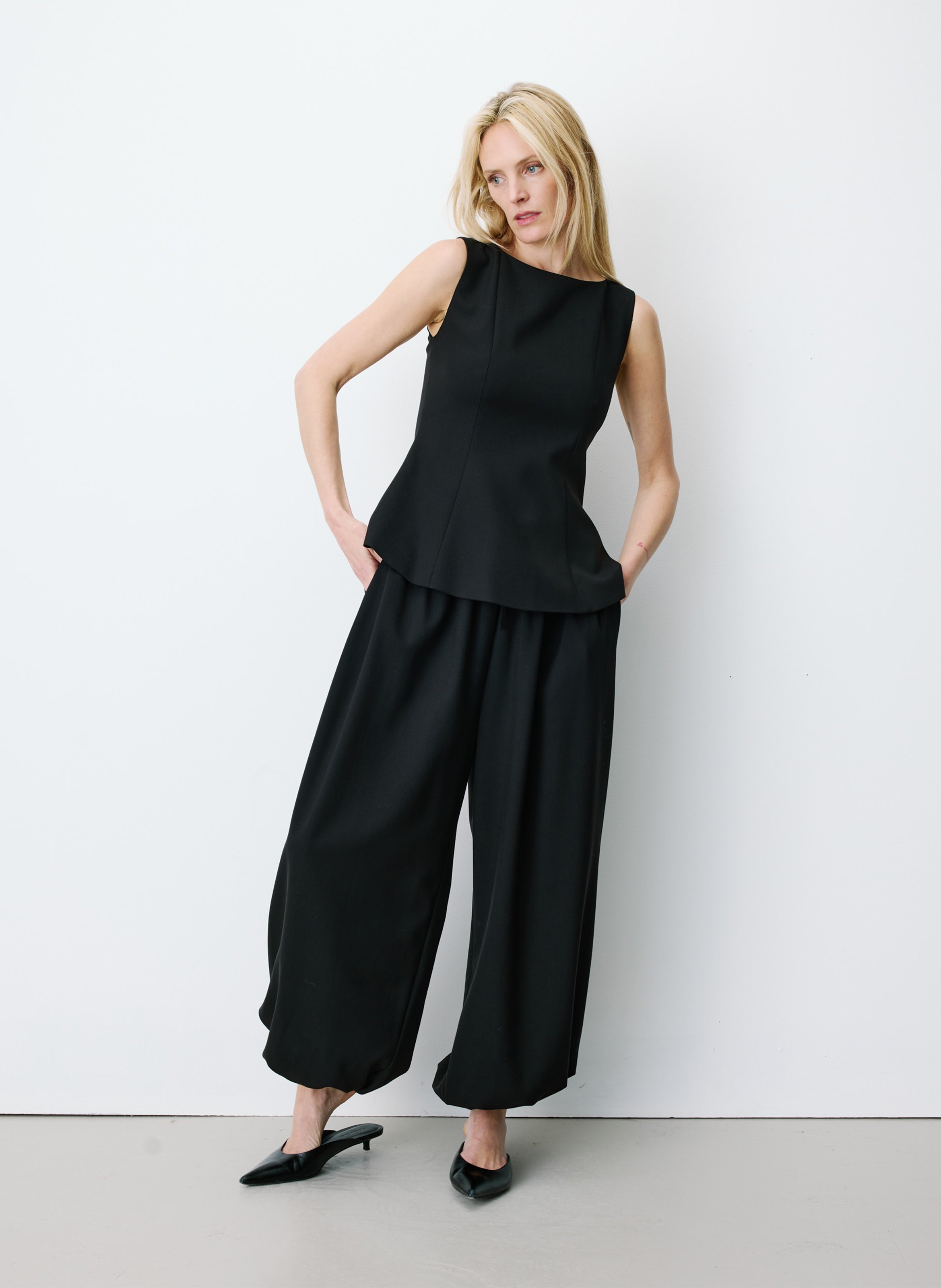 Round-neck top GRACE ET MILA Black