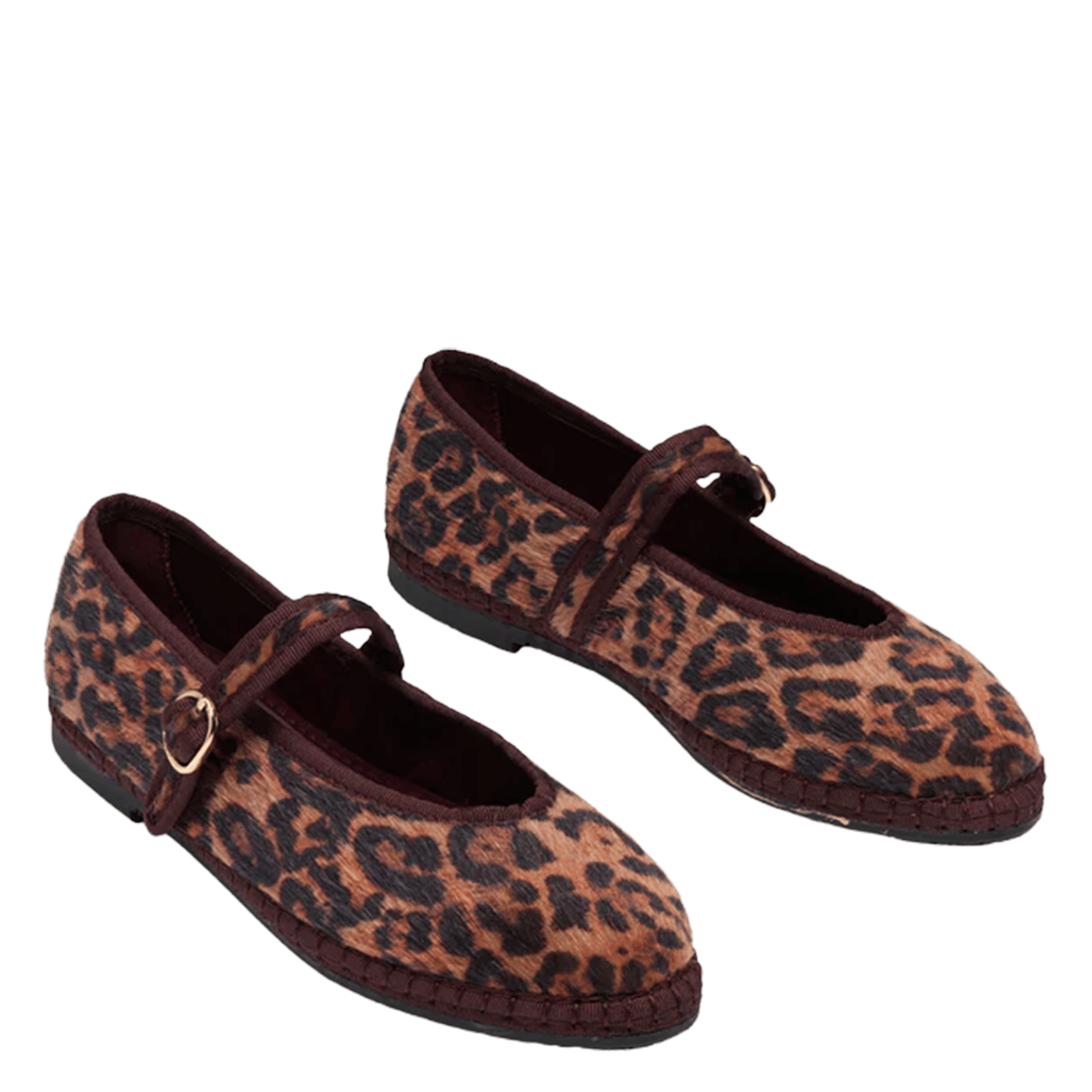 Ballerines à bride léopard FLABELUS Marron