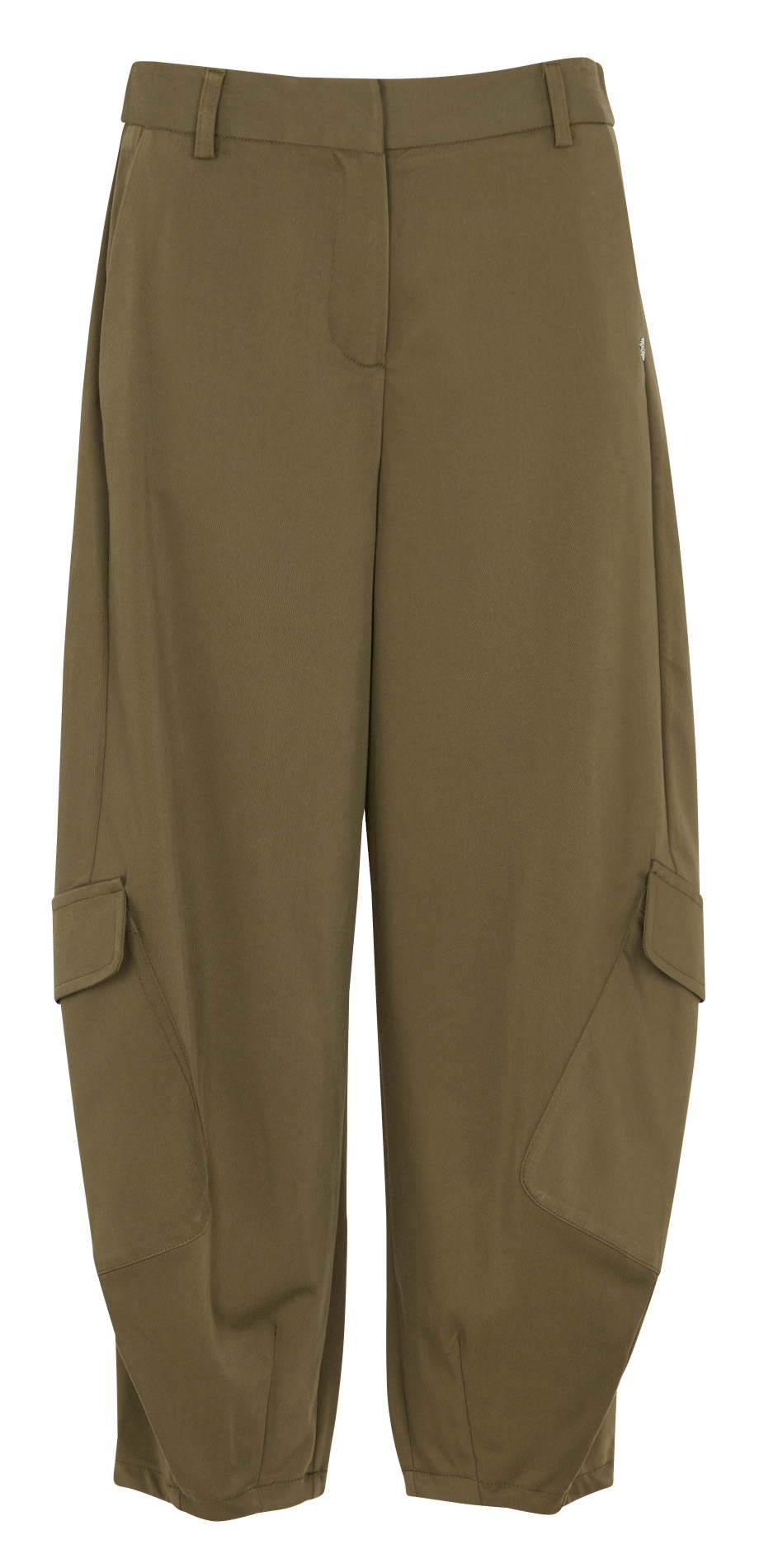 High-waisted wide-leg pants PLEASE Khaki