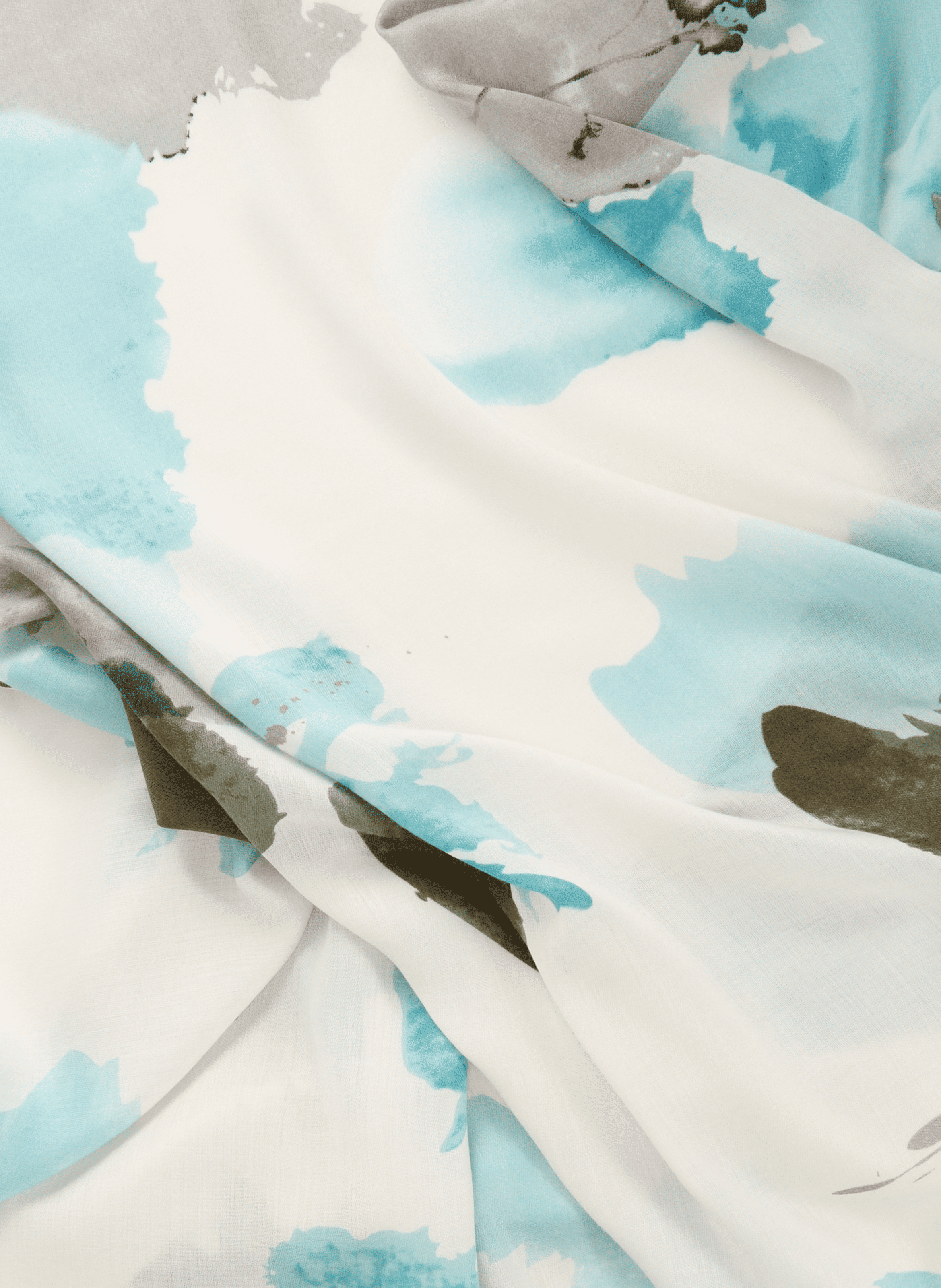 Annie printed stole AU PRINTEMPS PARIS Green