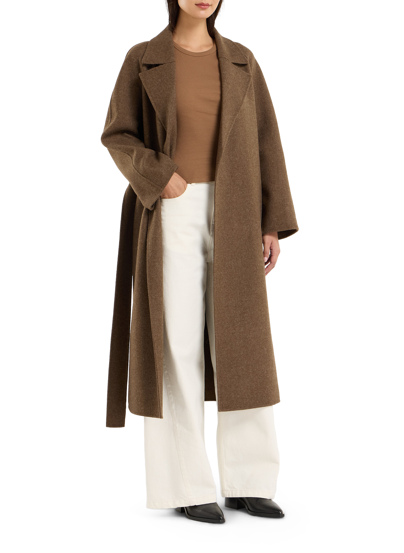 Warmor wool blend warmor coat SAISON 1865 Brown