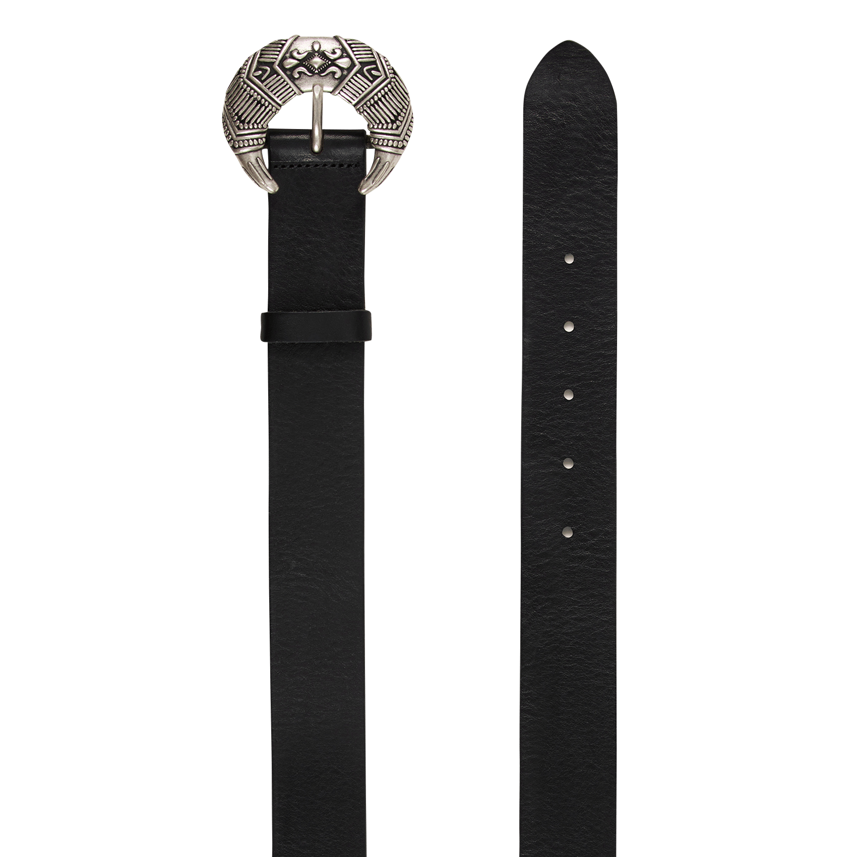 Ceinture en cuir BA&SH Noir