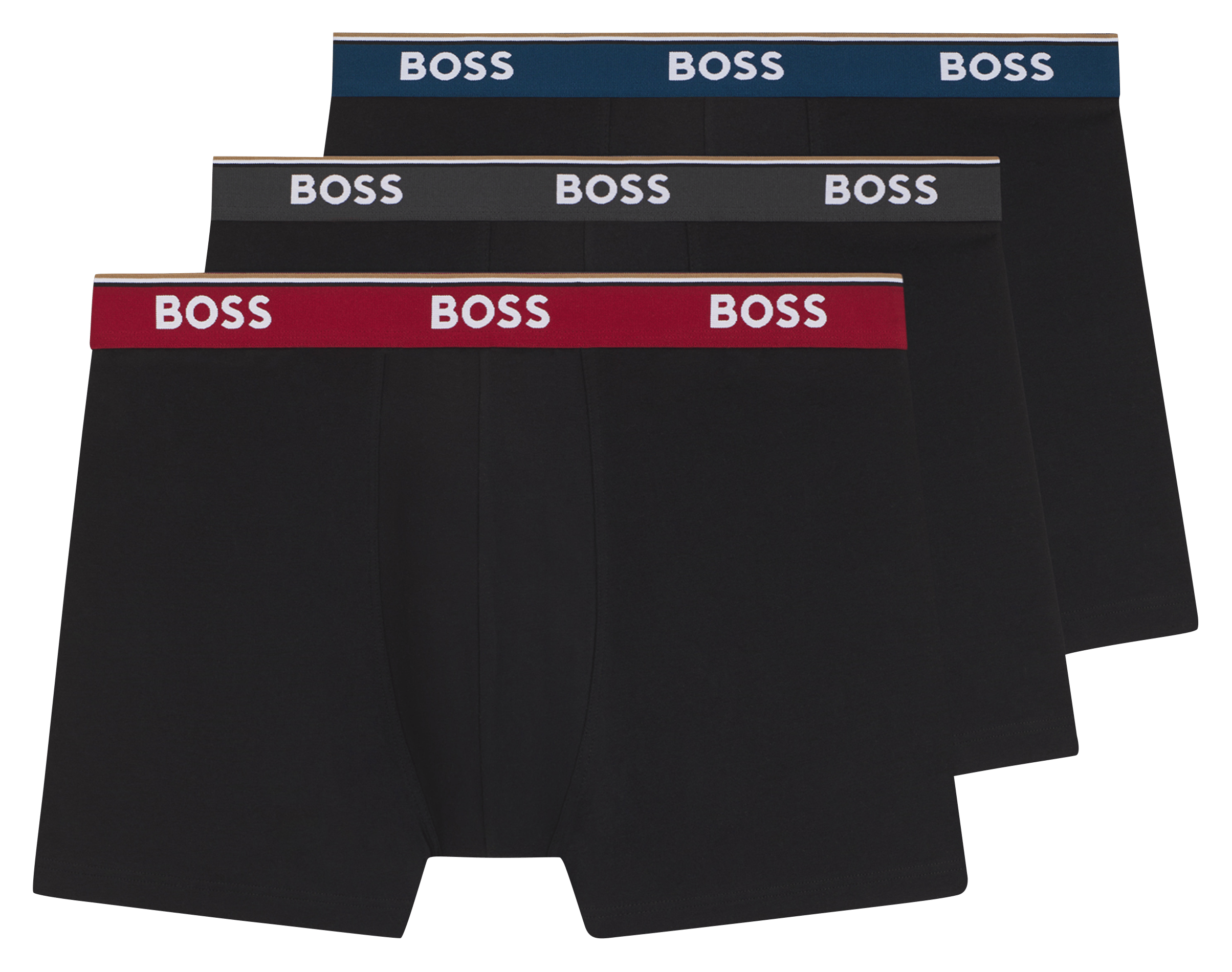 Pack of 3 cotton-blend boxer shorts BOSS Multicolored