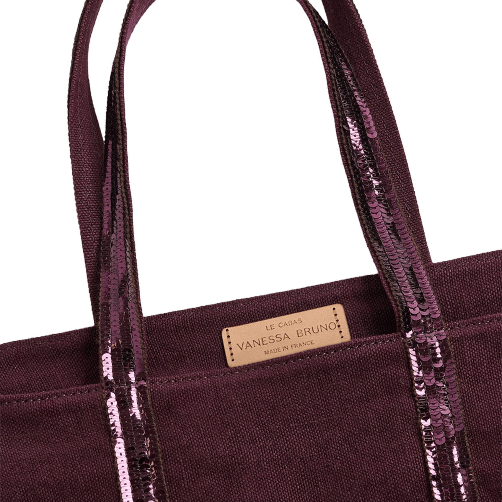 Linen tote bag VANESSA BRUNO Purple