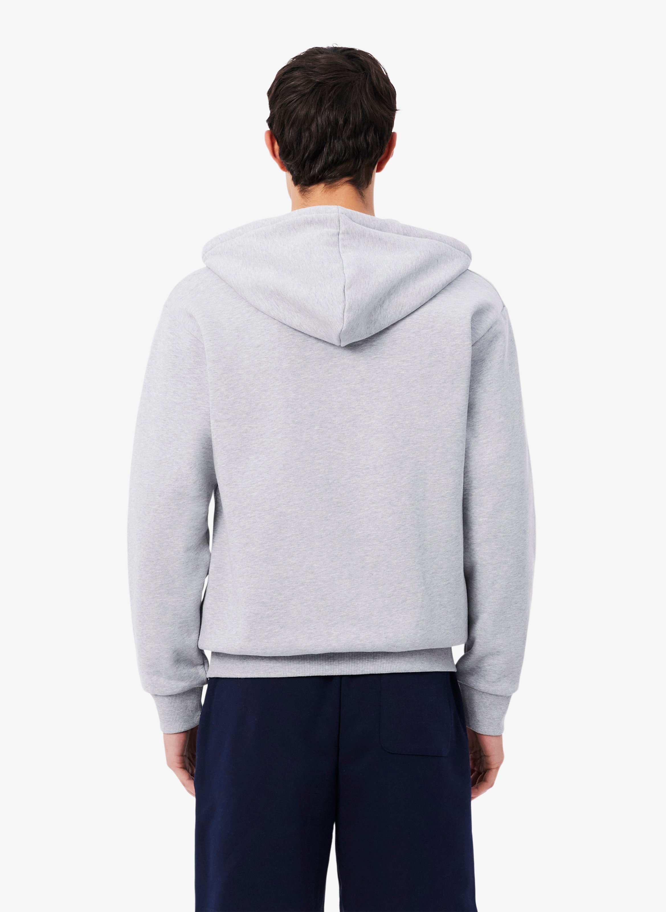 Cotton-blend hoodie LACOSTE Grey