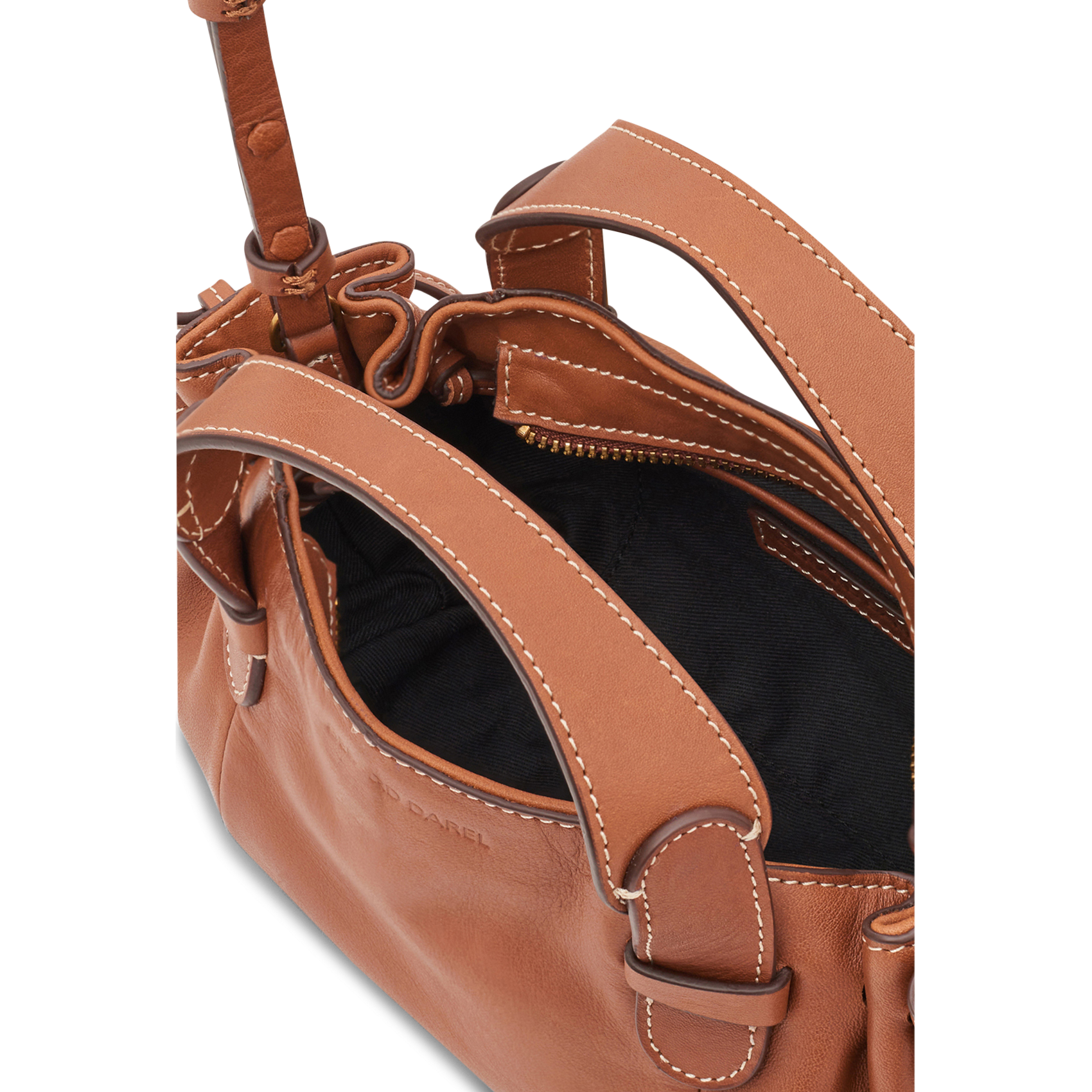 Leather shoulder bag GERARD DAREL Brown