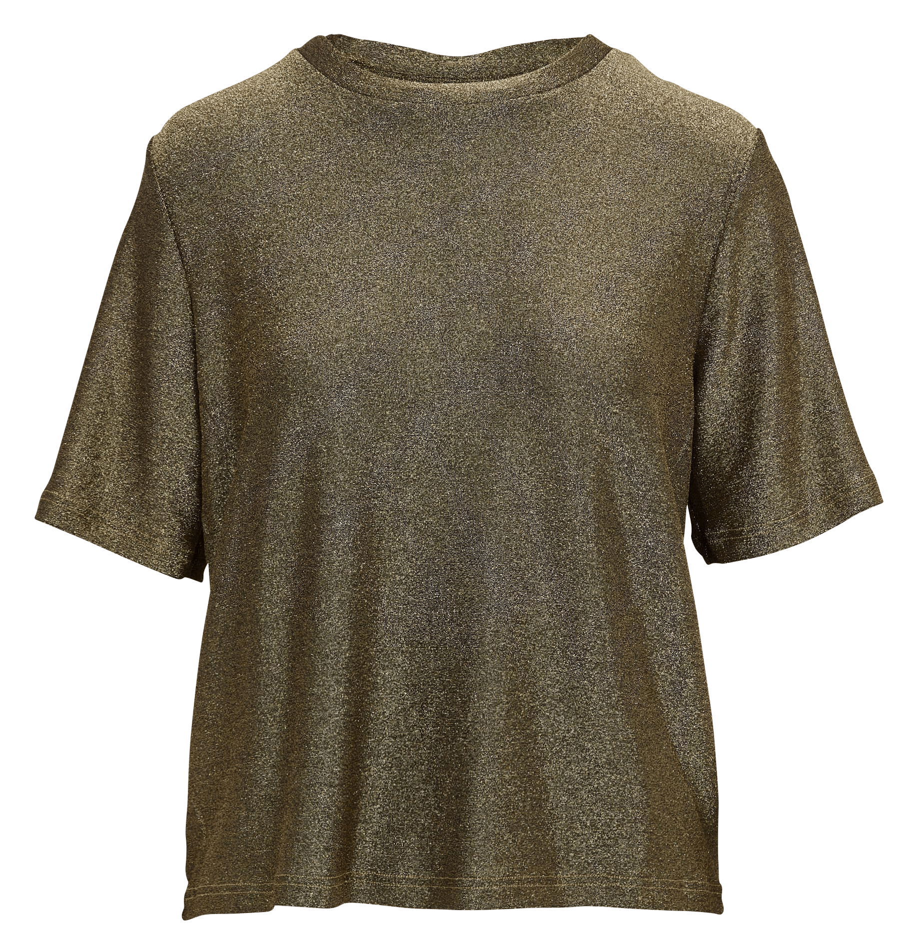 Loose-Fitting Short-Sleeved Sequin Top MAISON 123 Golden