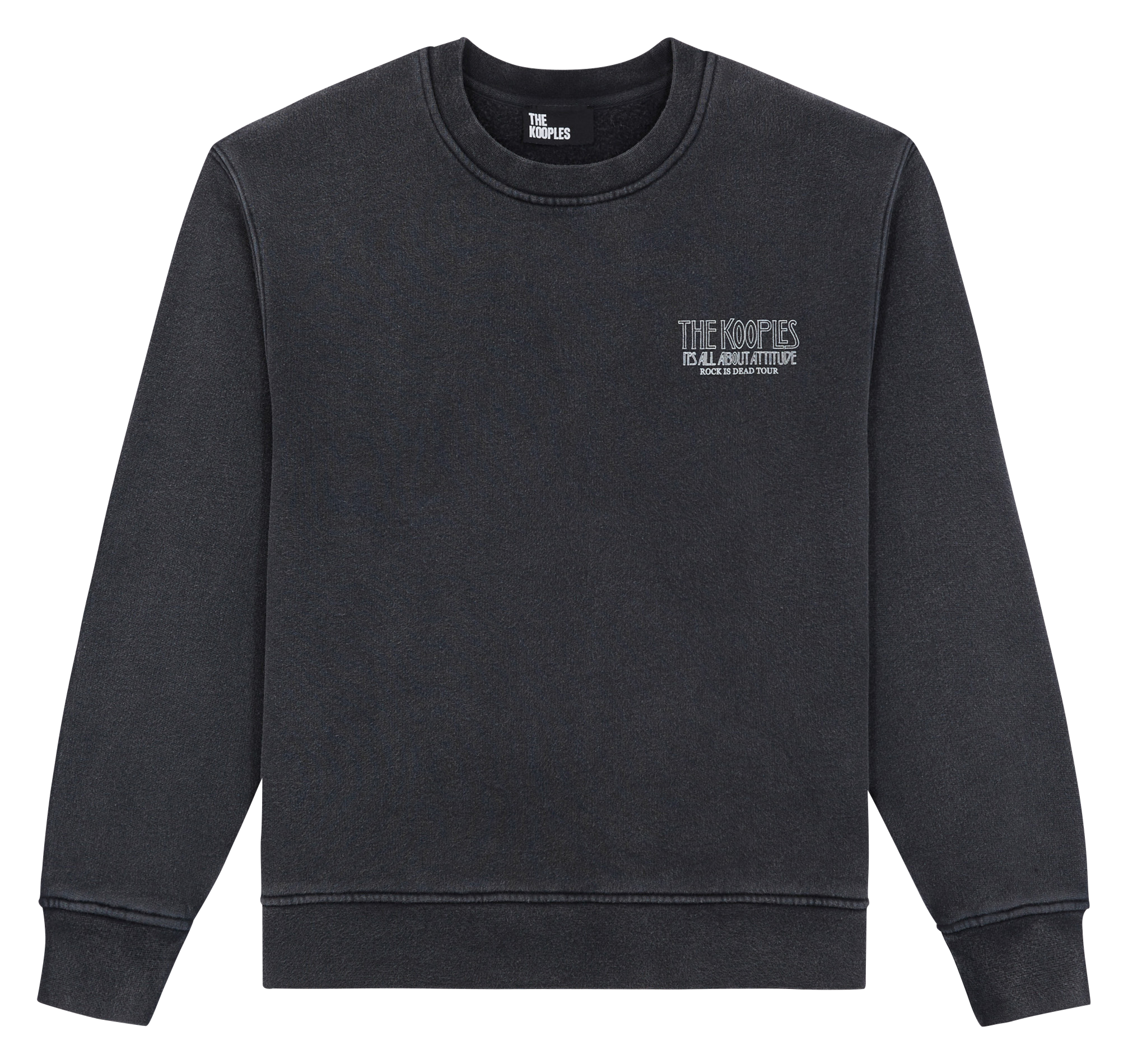 Printed faded cotton sweatshirt THE KOOPLES Blue