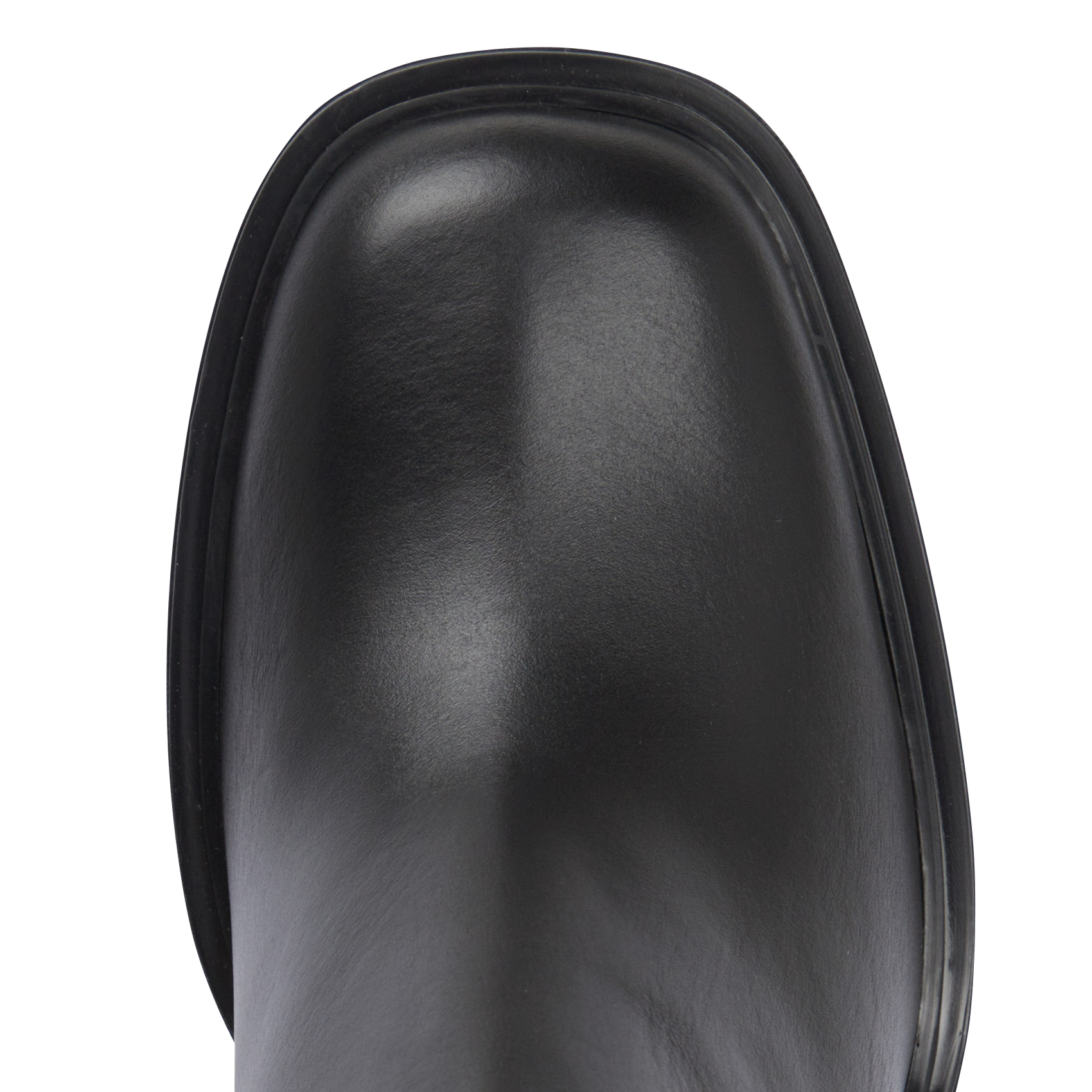 Heeled leather mid-calf boots KARL LAGERFELD Black