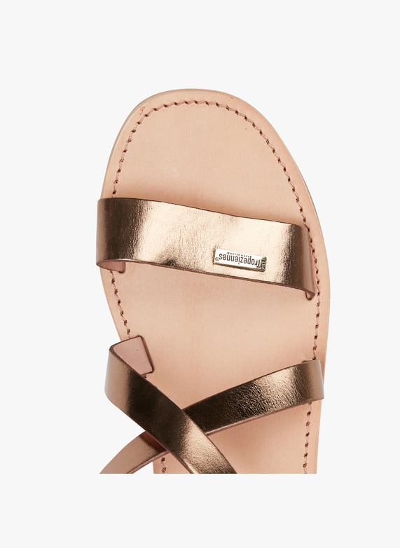 Leather Gladiator Sandals Bronze Les Tropeziennes Par M.belarbi Women HOCEAN BRONZE BRONZE Place des Tendances United Kingdom