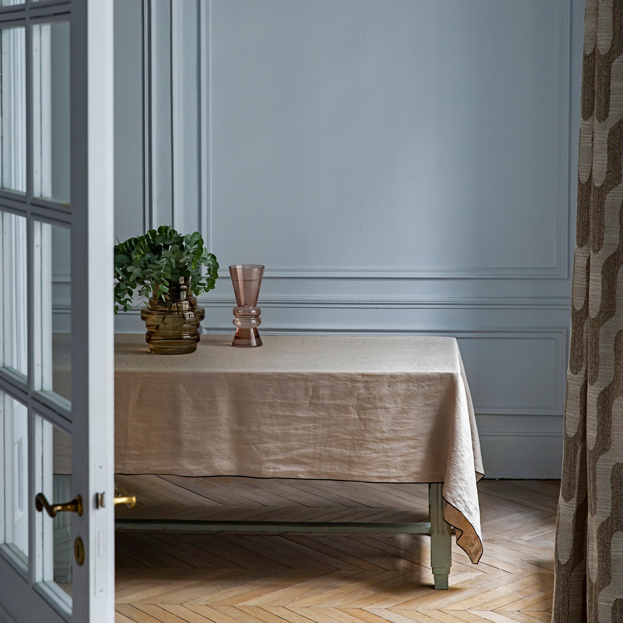 CARLINA - Rectangular linen tablecloth MADURA