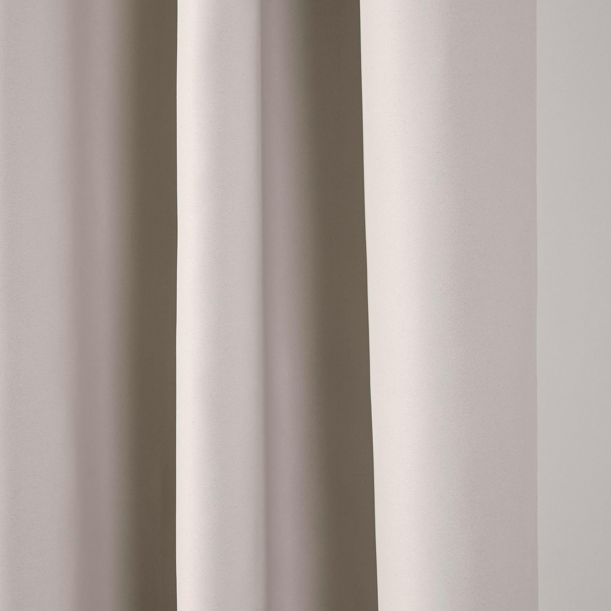 NIGHT - Blackout curtain with gathering tape MADURA White