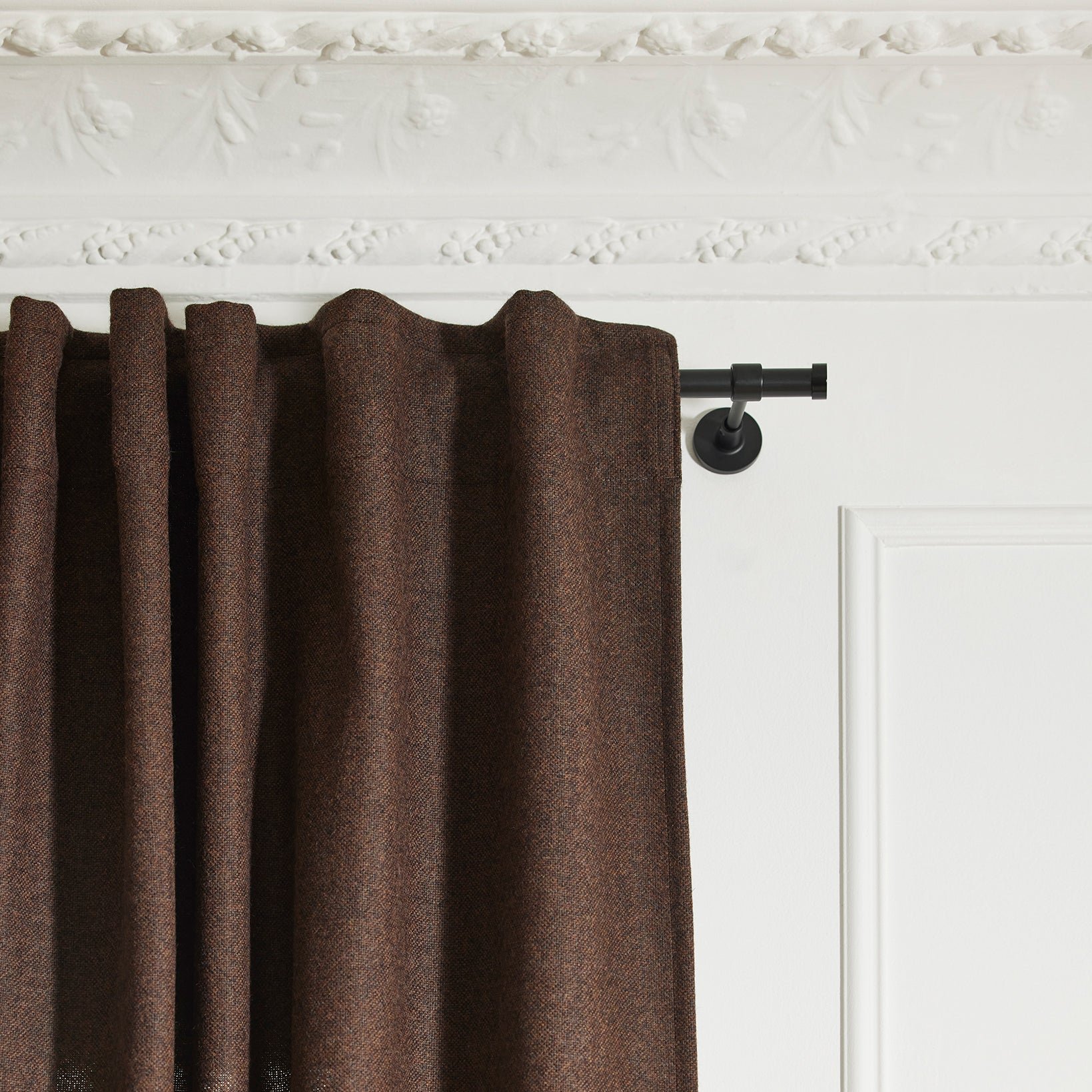 Curtain with loops MADURA Brown