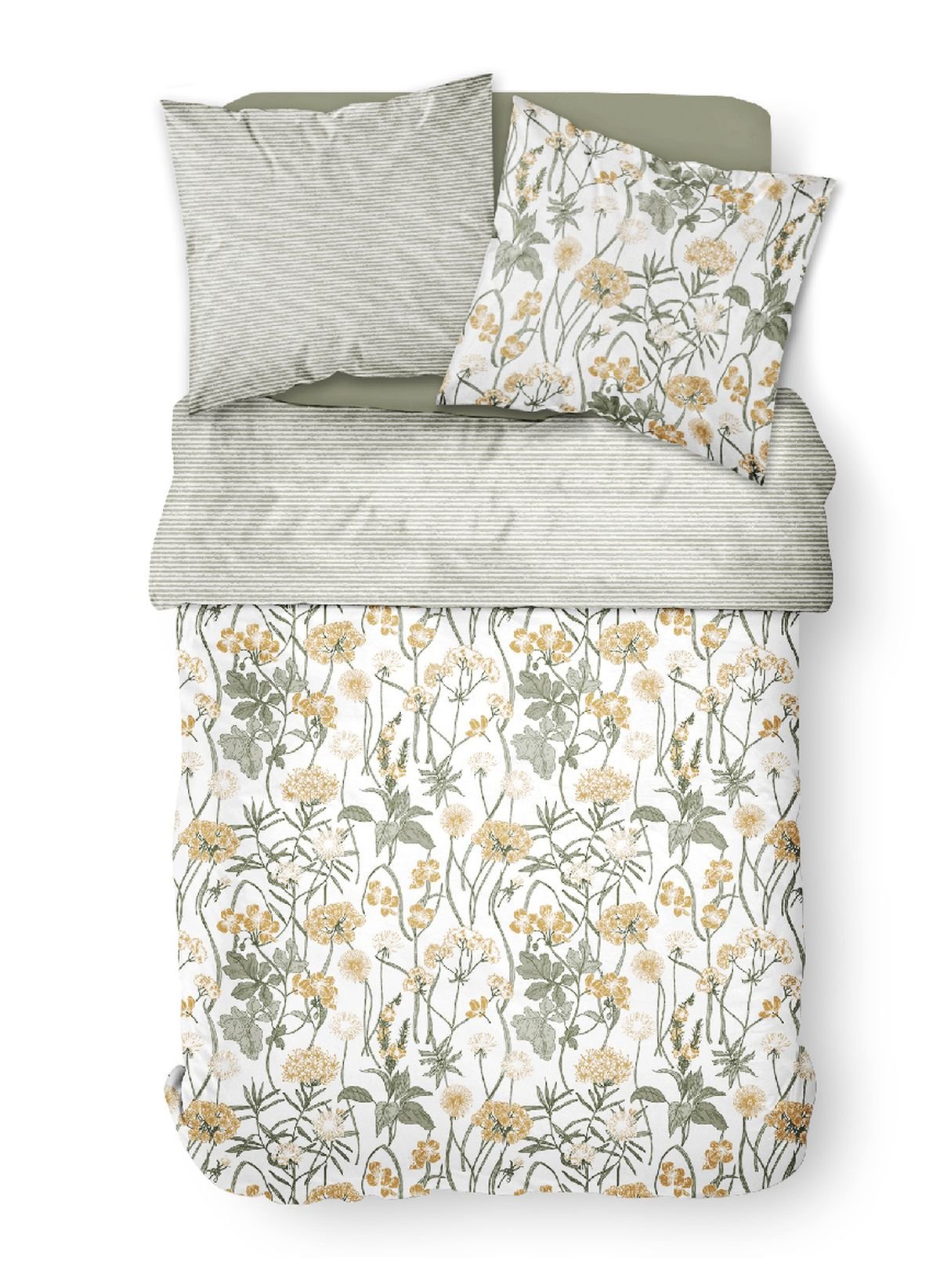 Printed cotton bedding set TODAY LINGE DE MAISON White