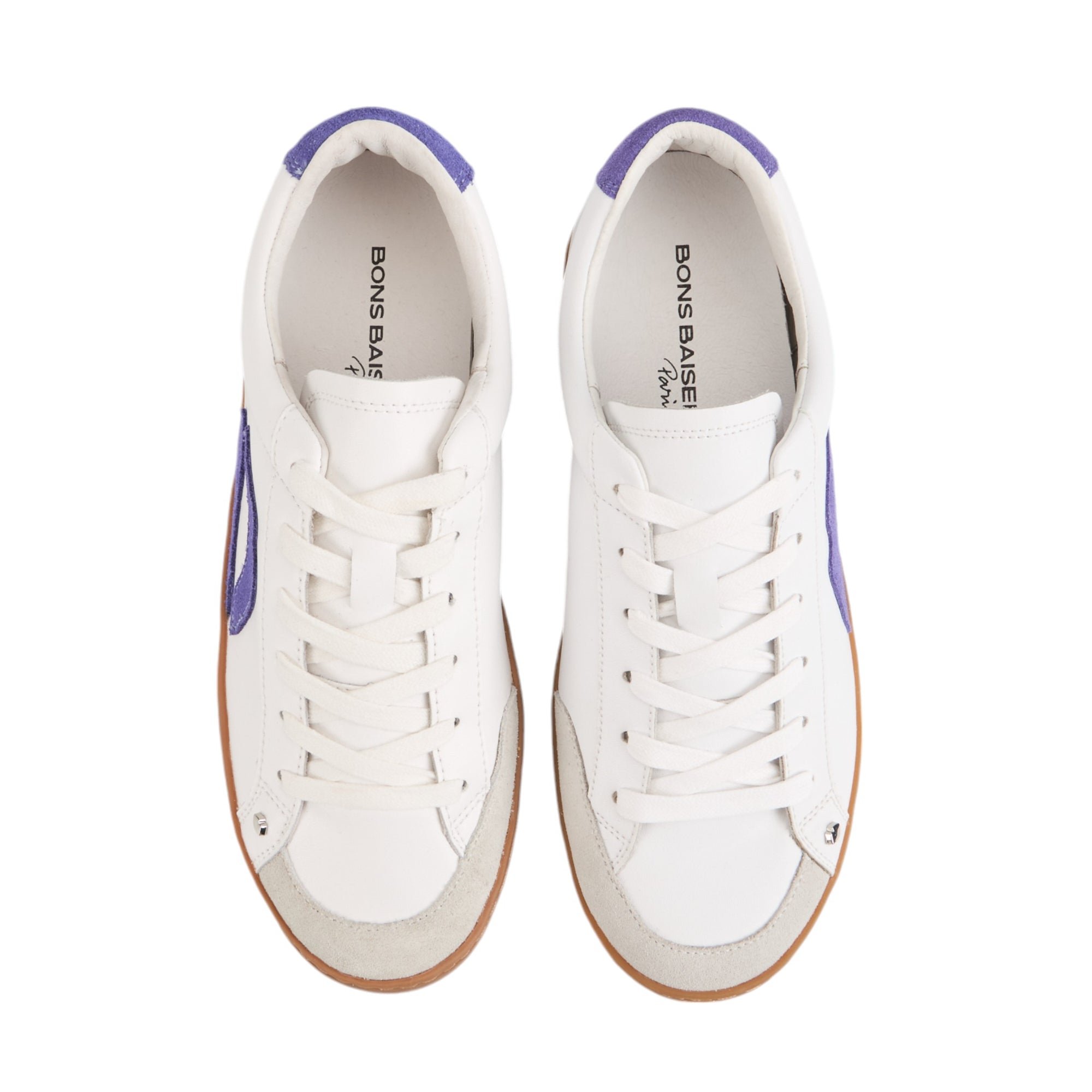 Jimmy leather sneakers BONS BAISERS PARIS White